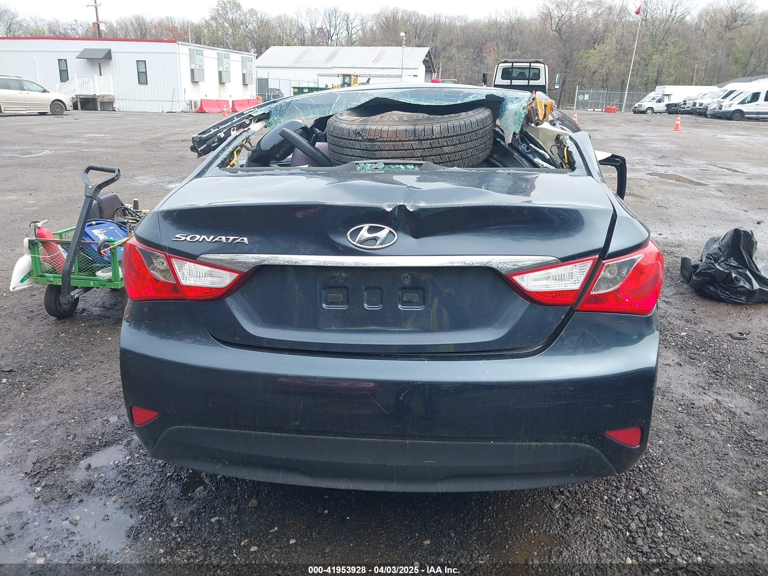 2014 Hyundai Sonata Gls Gray vin: 5NPEB4AC5EH862401