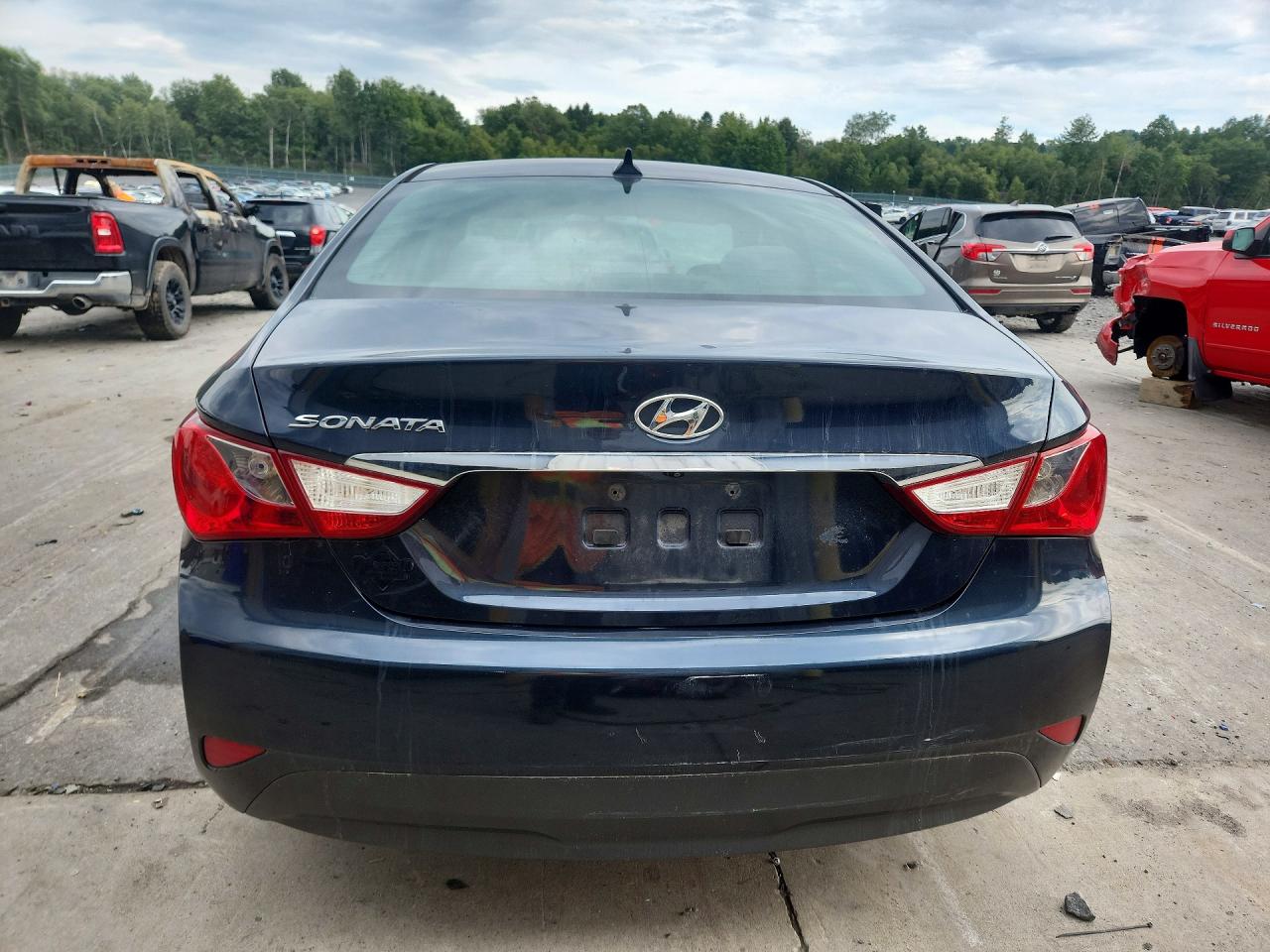 2014 Hyundai Sonata Gls Синий vin: 5NPEB4AC5EH866674
