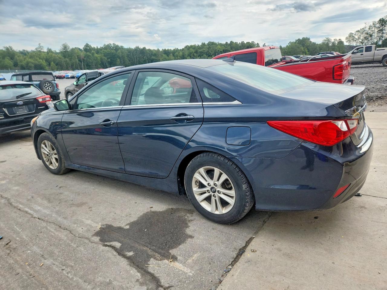 2014 Hyundai Sonata Gls Синий vin: 5NPEB4AC5EH866674