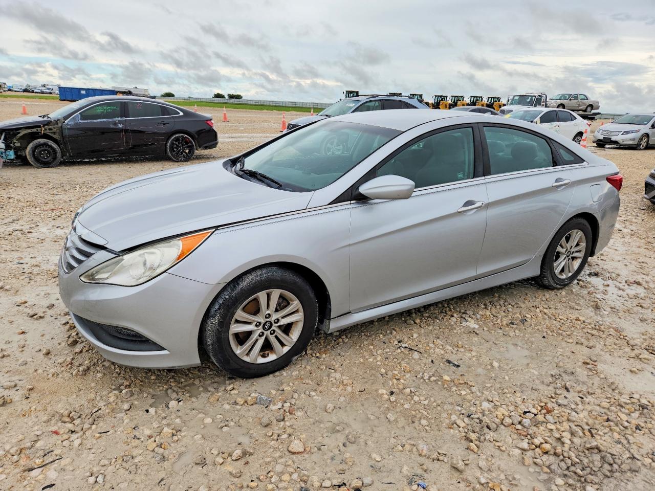 2014 Hyundai Sonata Gls Silver vin: 5NPEB4AC5EH866707