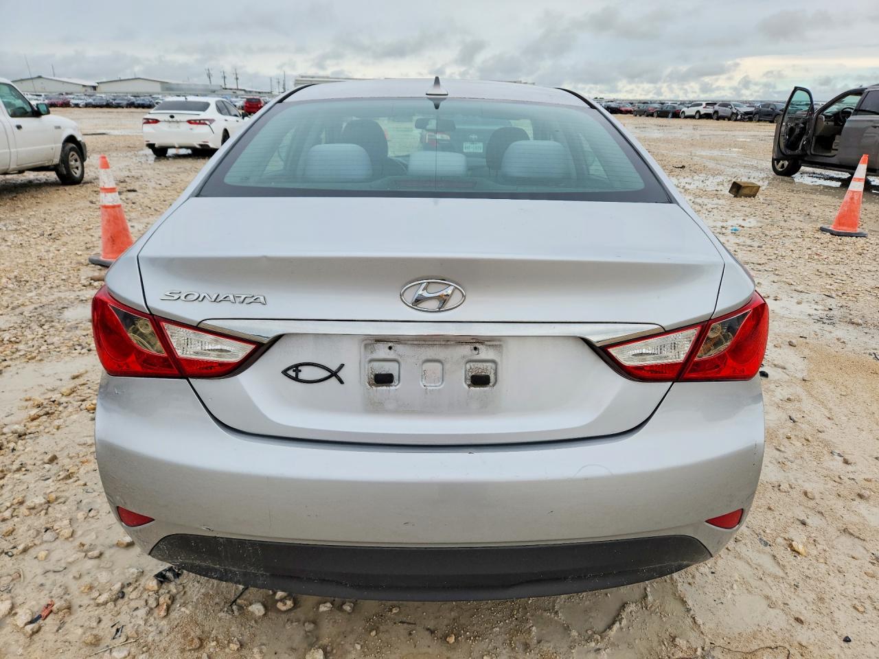 2014 Hyundai Sonata Gls Silver vin: 5NPEB4AC5EH866707