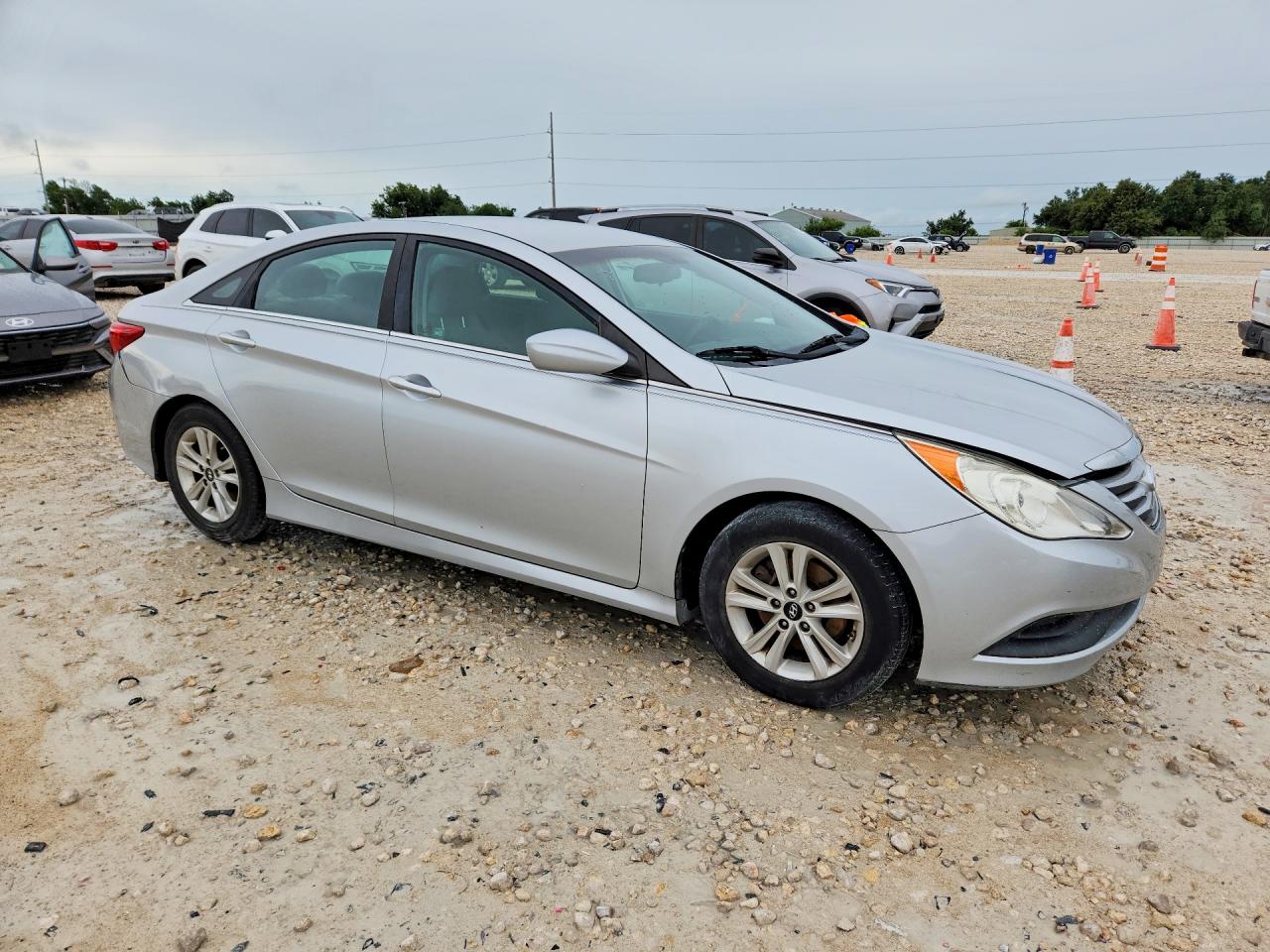 2014 Hyundai Sonata Gls Silver vin: 5NPEB4AC5EH866707
