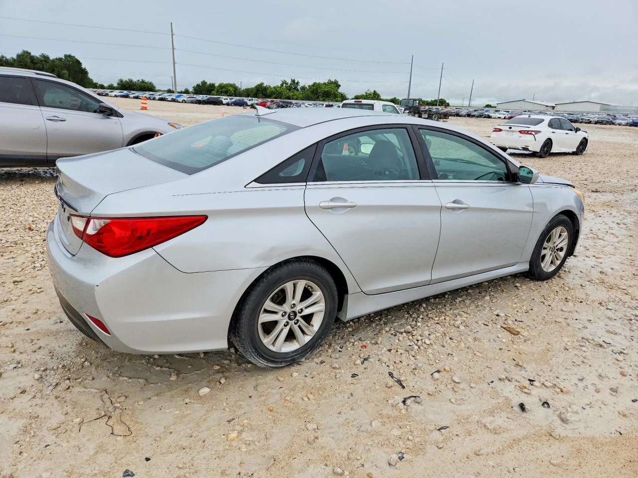 2014 Hyundai Sonata Gls Silver vin: 5NPEB4AC5EH866707