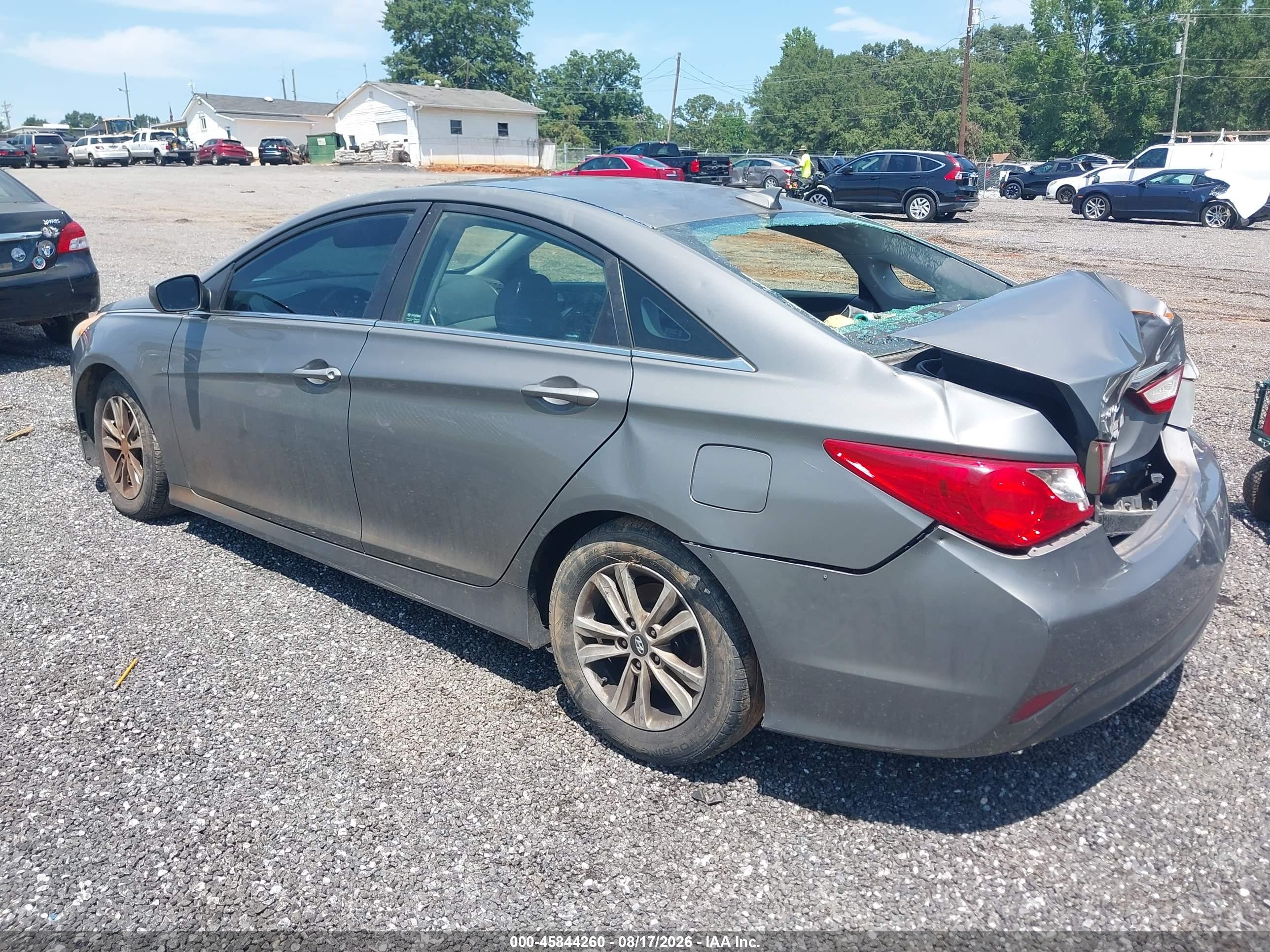 2014 Hyundai Sonata Gls Gray vin: 5NPEB4AC5EH867016
