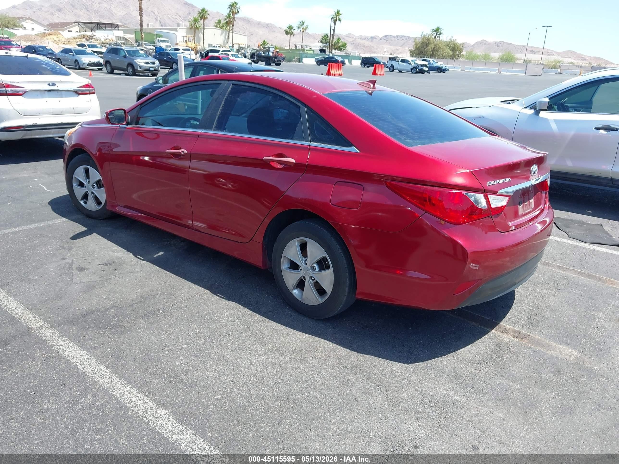 2014 Hyundai Sonata Gls Red vin: 5NPEB4AC5EH869915