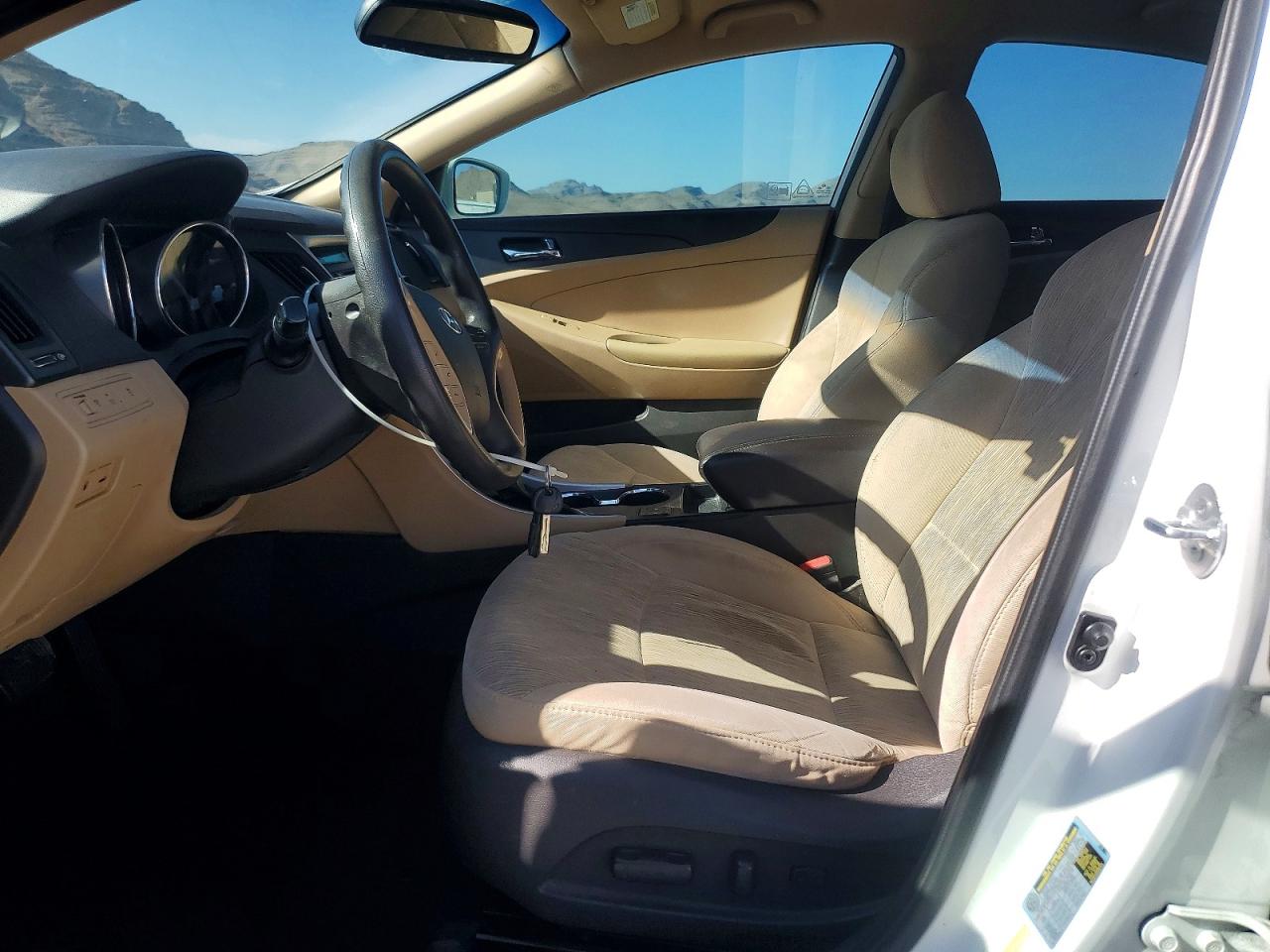 2014 Hyundai Sonata Gls White vin: 5NPEB4AC5EH871051