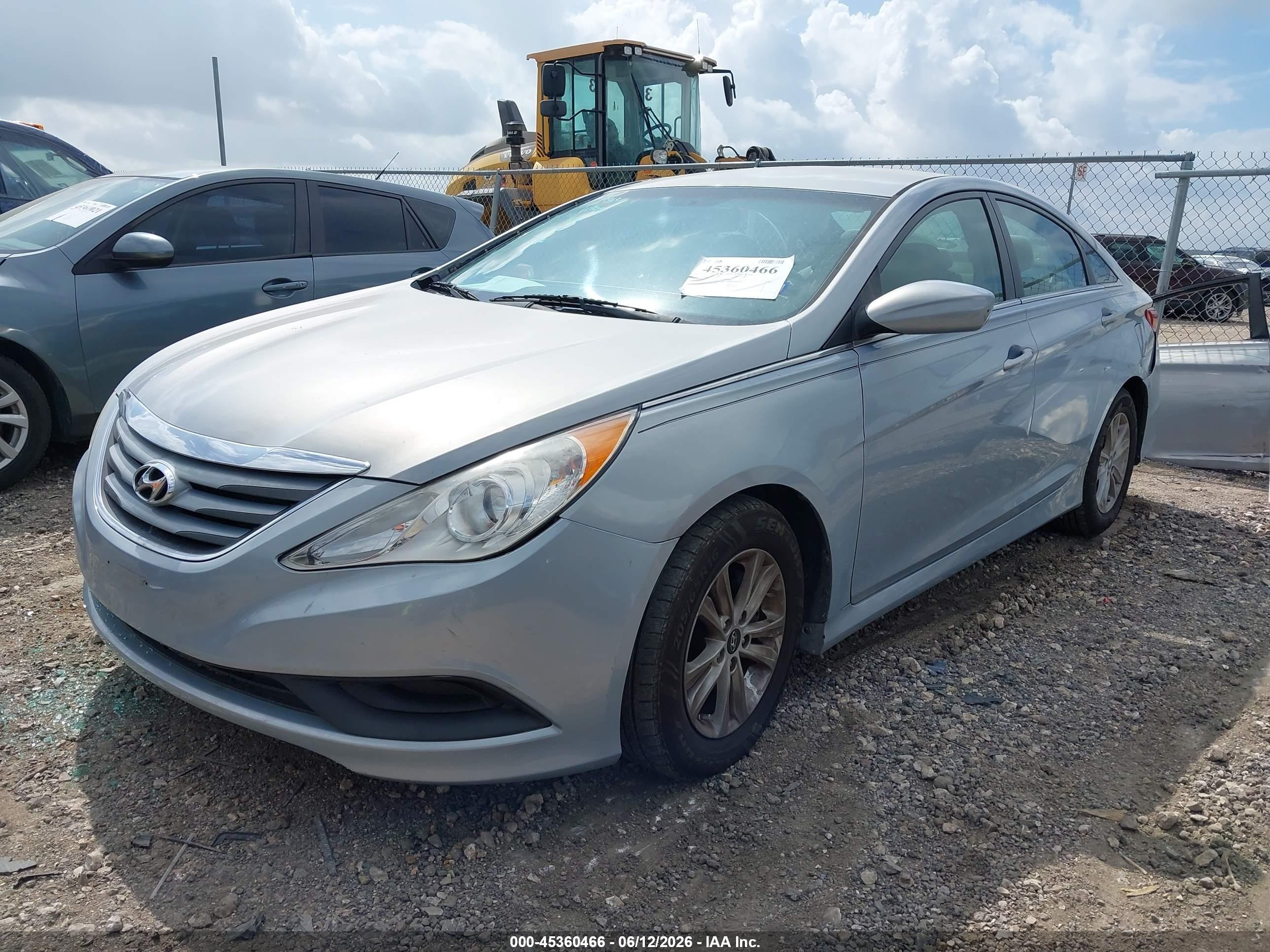 2014 Hyundai Sonata Gls Light Blue vin: 5NPEB4AC5EH873673