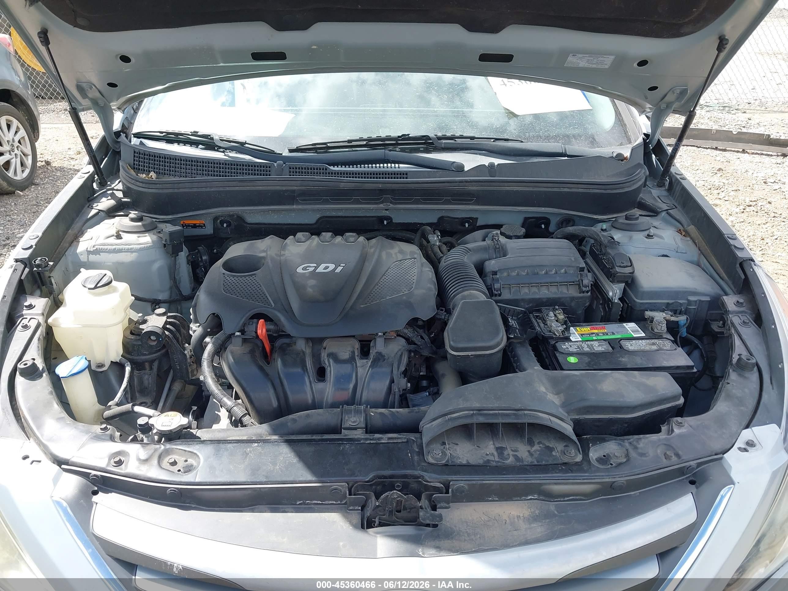 2014 Hyundai Sonata Gls Light Blue vin: 5NPEB4AC5EH873673