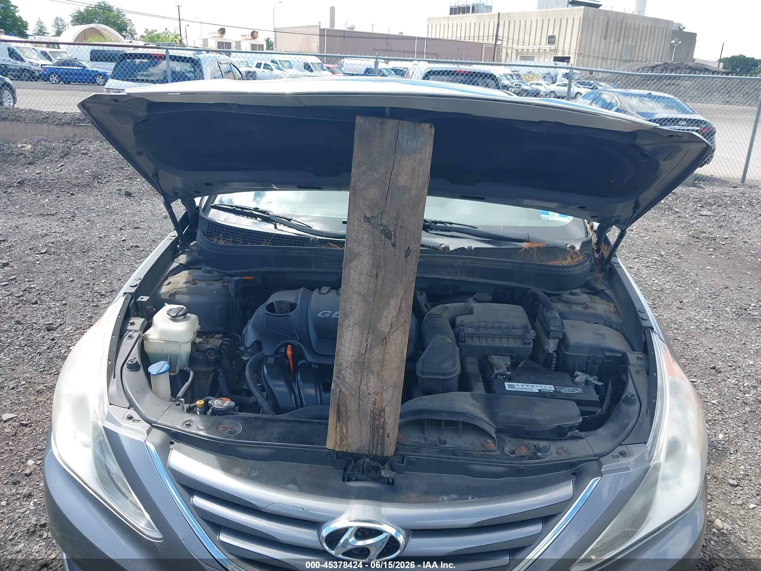 2014 Hyundai Sonata Gls Gray vin: 5NPEB4AC5EH875083