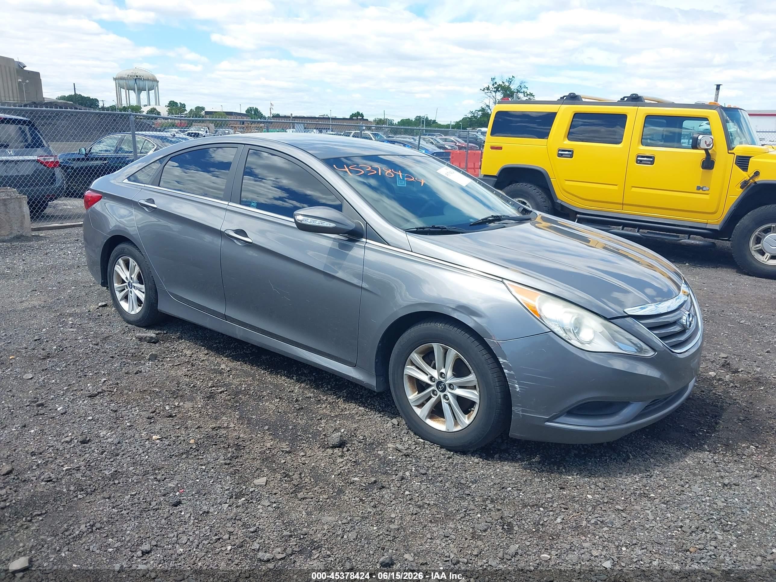 2014 Hyundai Sonata Gls Gray vin: 5NPEB4AC5EH875083