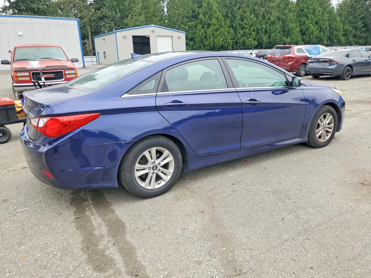 2014 Hyundai Sonata Gls Blue vin: 5NPEB4AC5EH879392