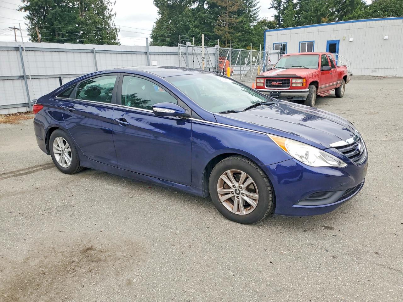 2014 Hyundai Sonata Gls Blue vin: 5NPEB4AC5EH879392