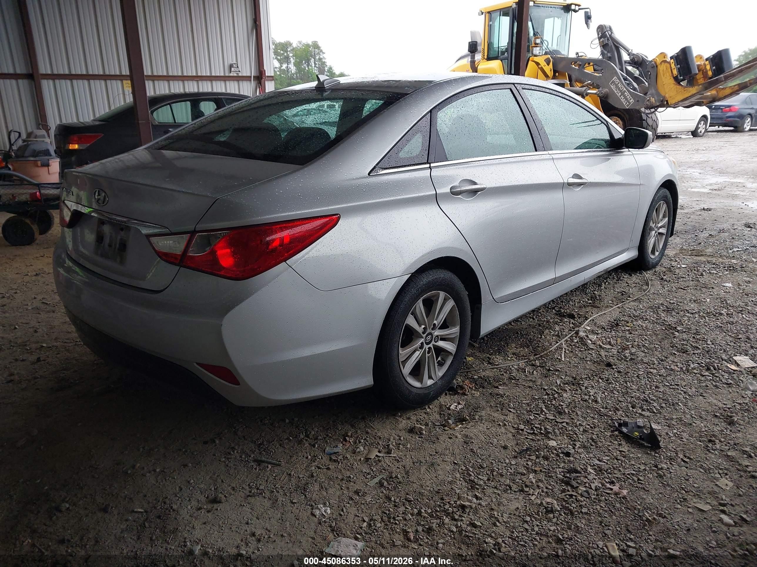 2014 Hyundai Sonata Gls Silver vin: 5NPEB4AC5EH879523