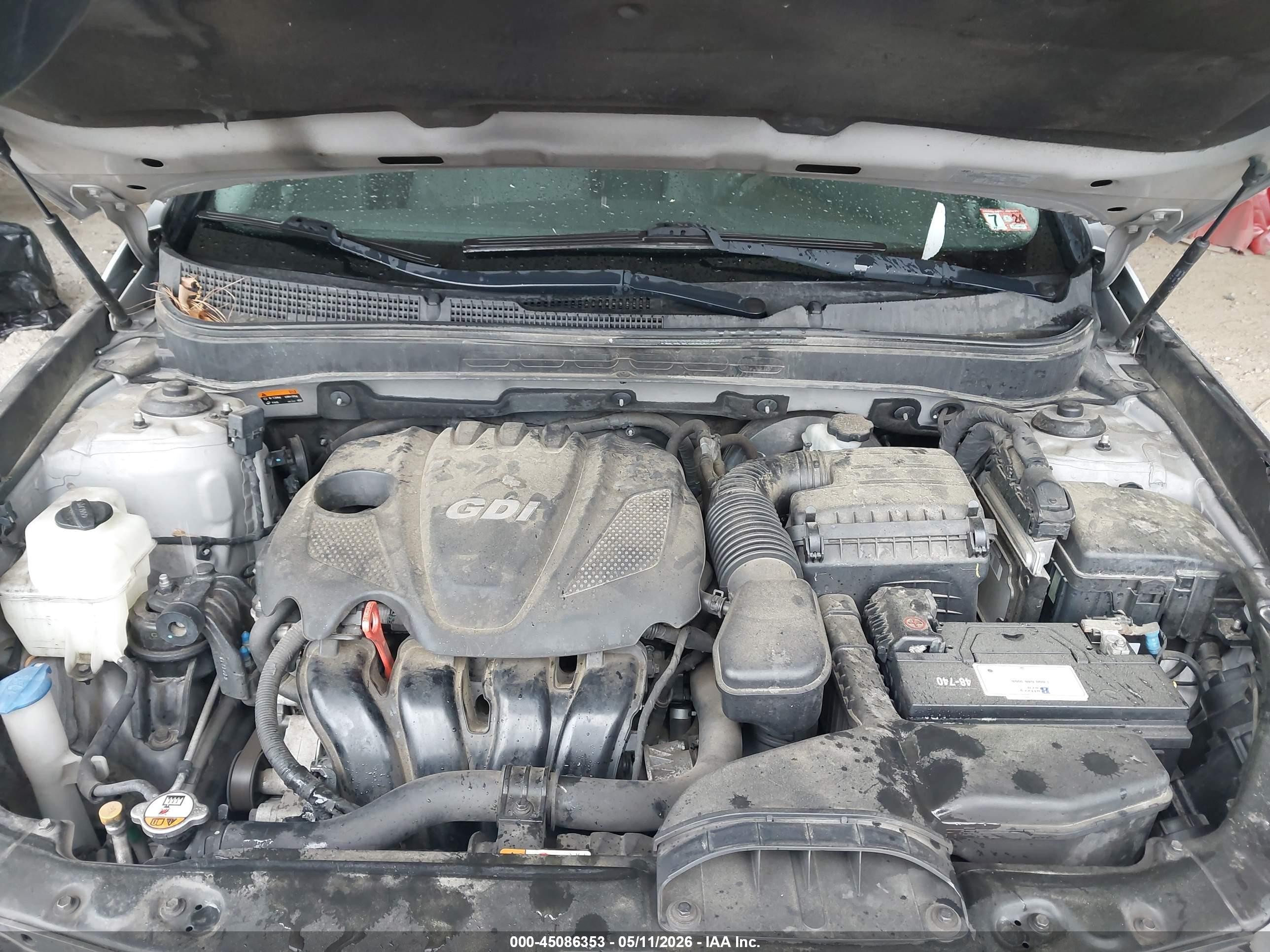 2014 Hyundai Sonata Gls Silver vin: 5NPEB4AC5EH879523