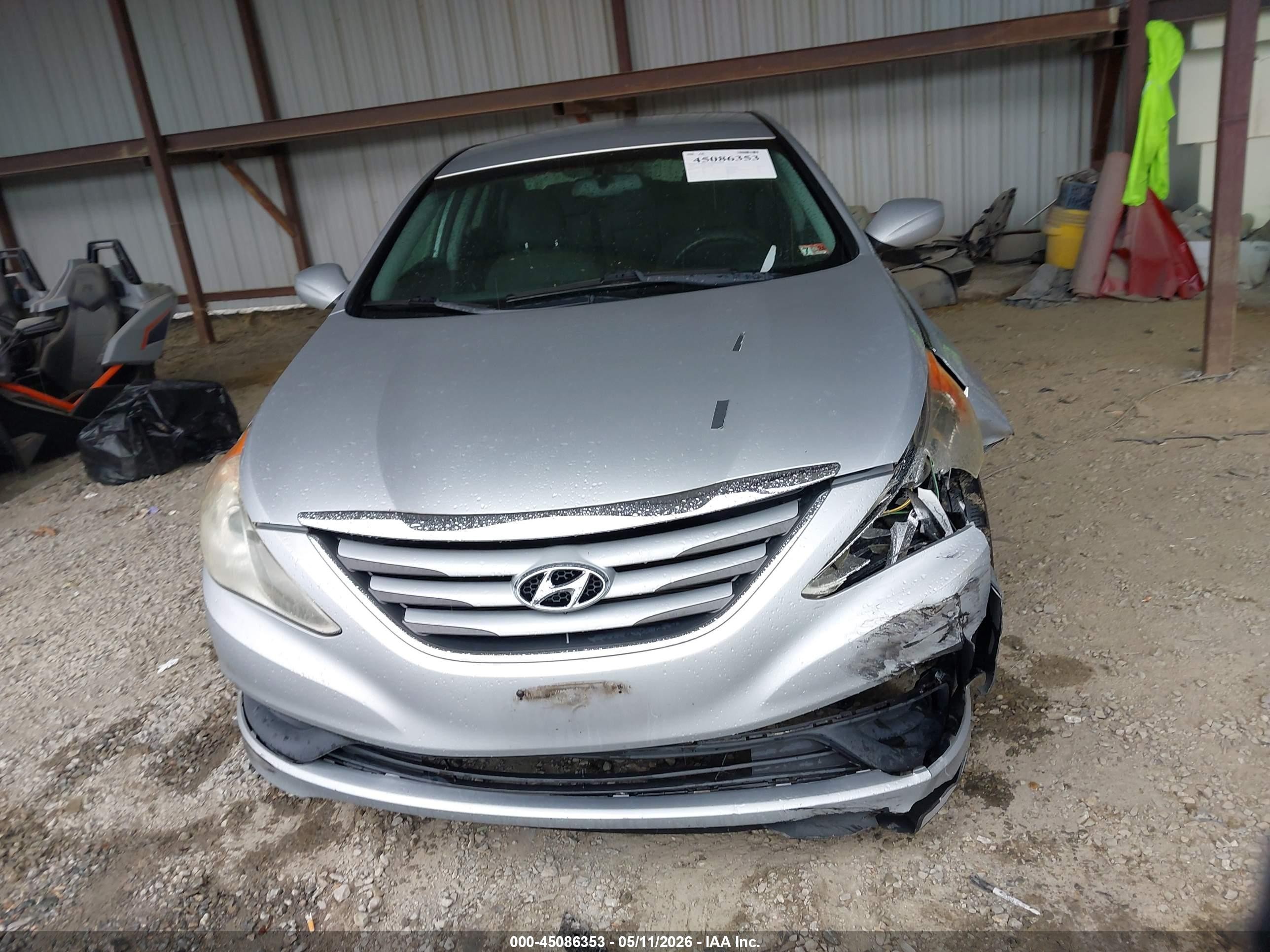 2014 Hyundai Sonata Gls Silver vin: 5NPEB4AC5EH879523