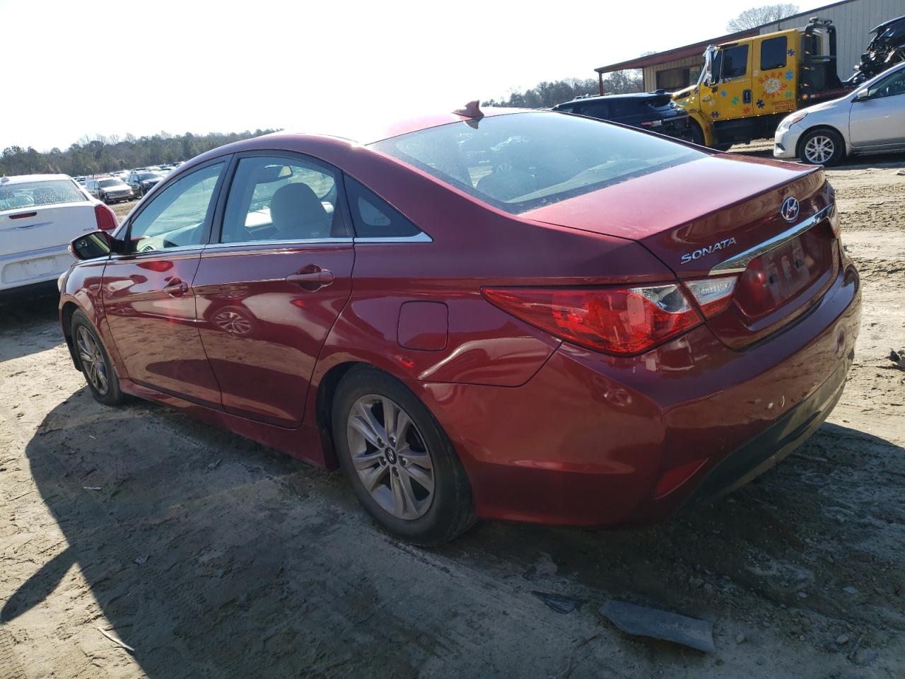 2014 Hyundai Sonata Gls Red vin: 5NPEB4AC5EH880803