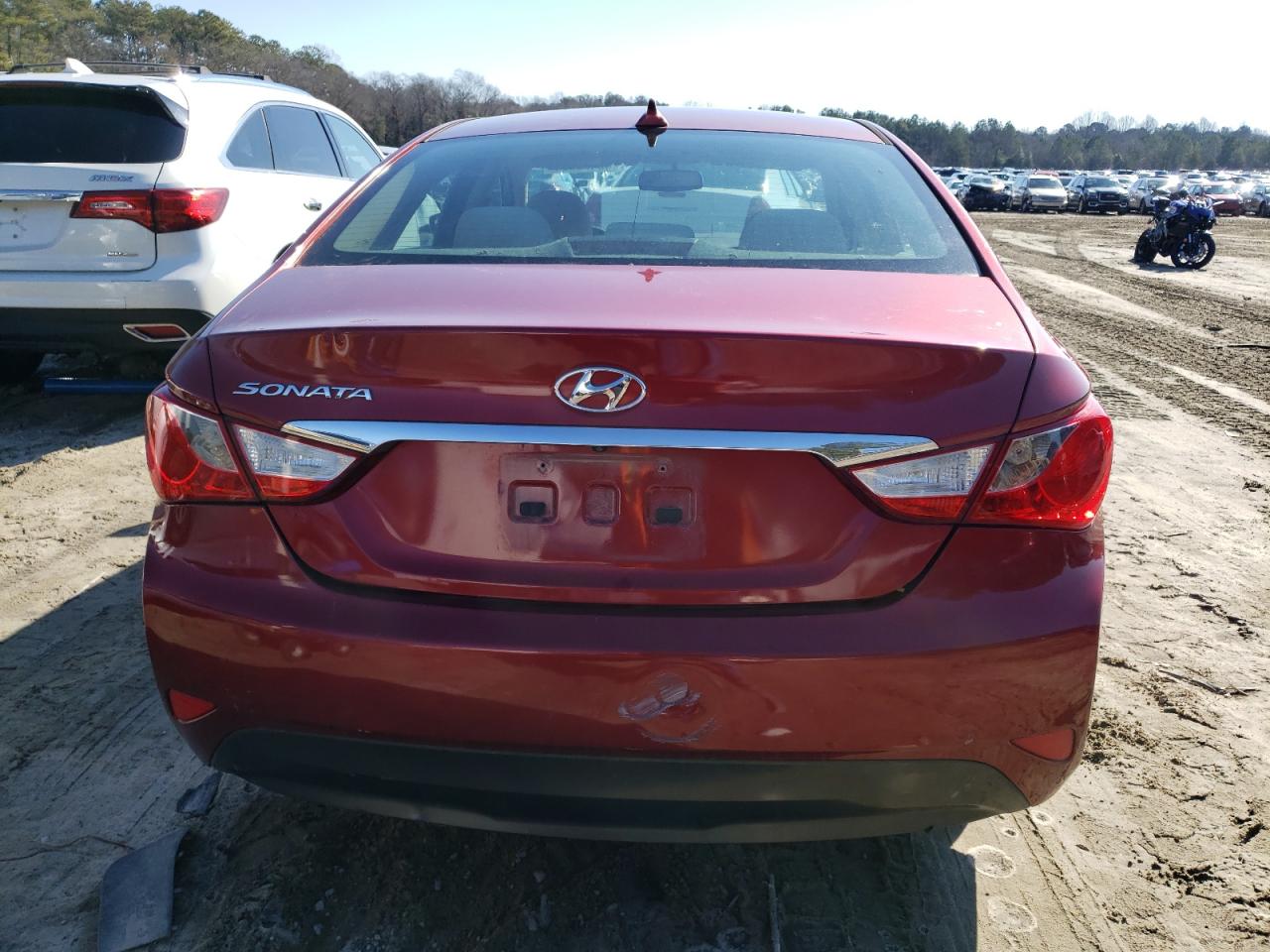 2014 Hyundai Sonata Gls Red vin: 5NPEB4AC5EH880803