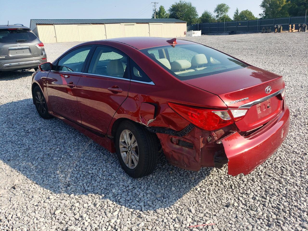 2014 Hyundai Sonata Gls Red vin: 5NPEB4AC5EH880803