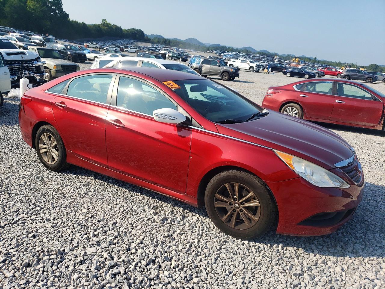 2014 Hyundai Sonata Gls Red vin: 5NPEB4AC5EH880803