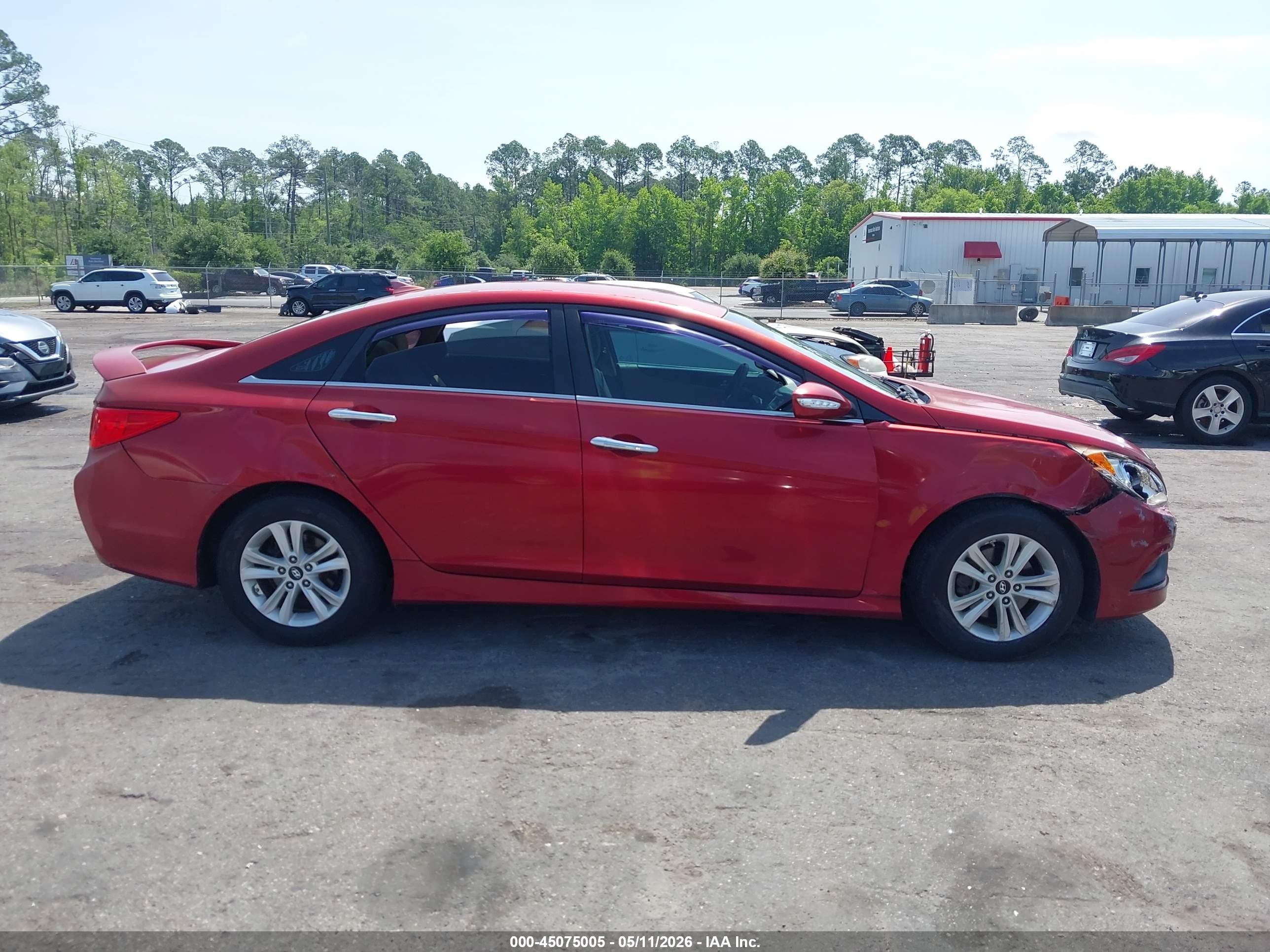 2014 Hyundai Sonata Gls Красный vin: 5NPEB4AC5EH883684