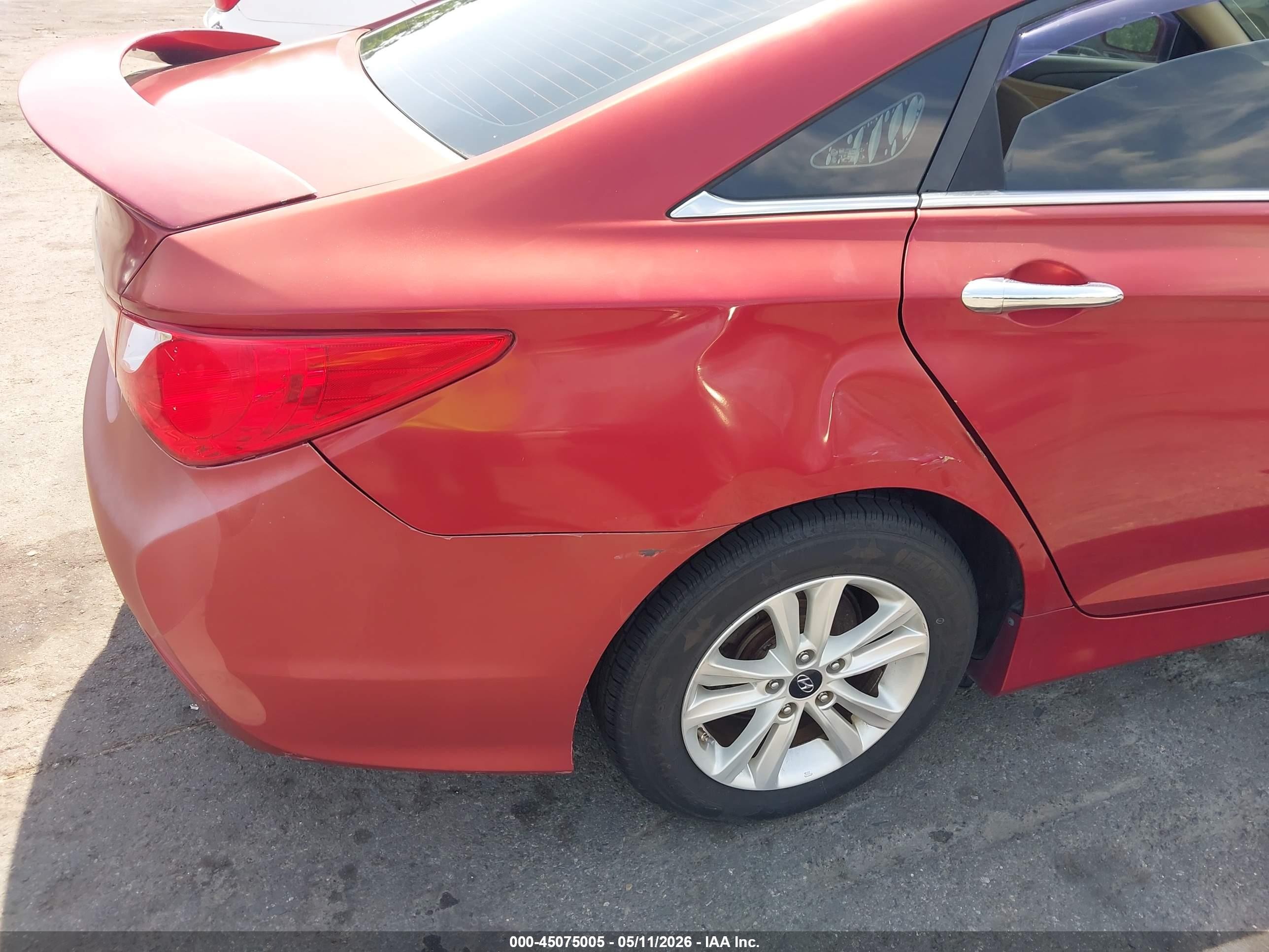 2014 Hyundai Sonata Gls Красный vin: 5NPEB4AC5EH883684