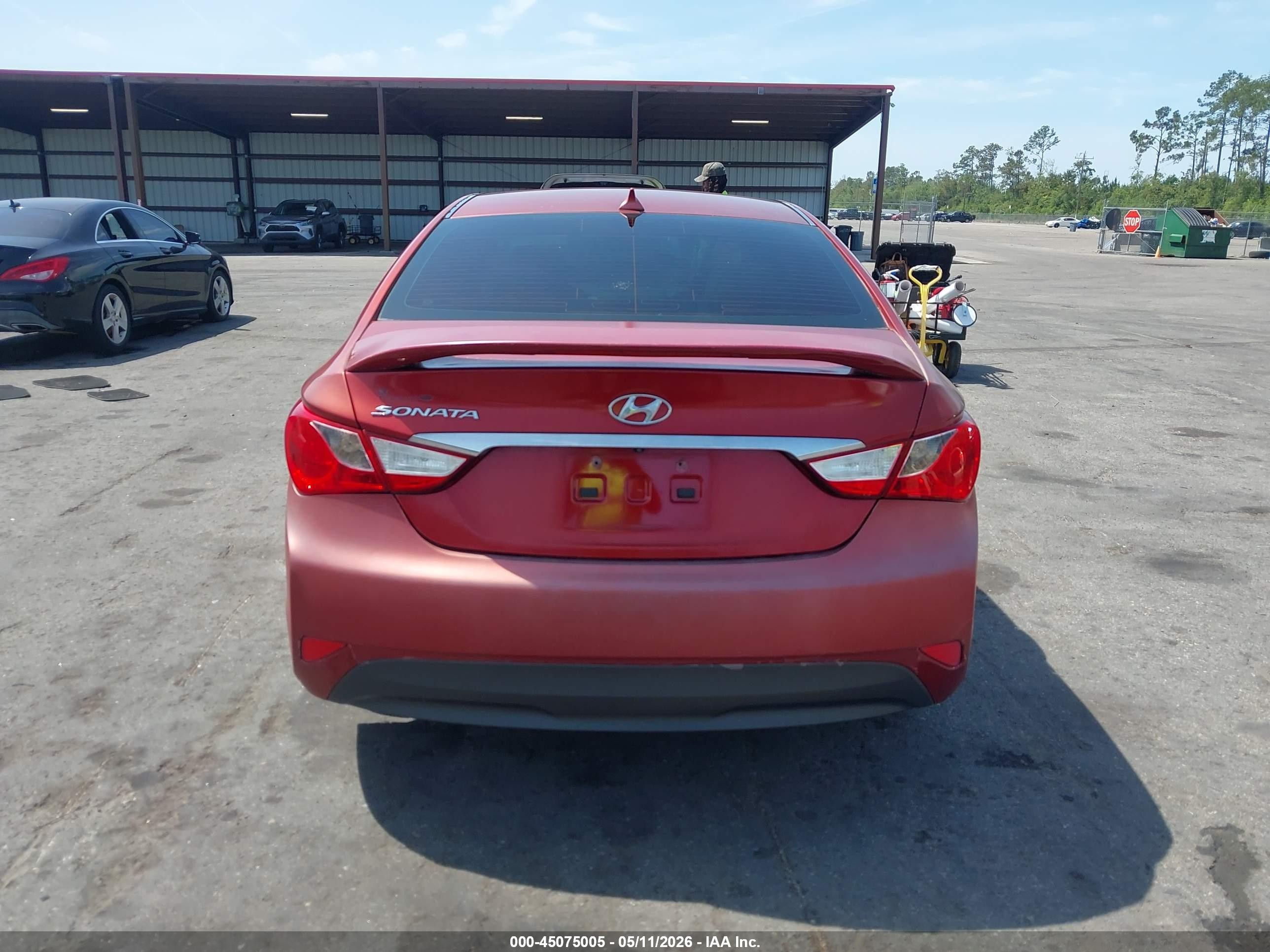 2014 Hyundai Sonata Gls Красный vin: 5NPEB4AC5EH883684