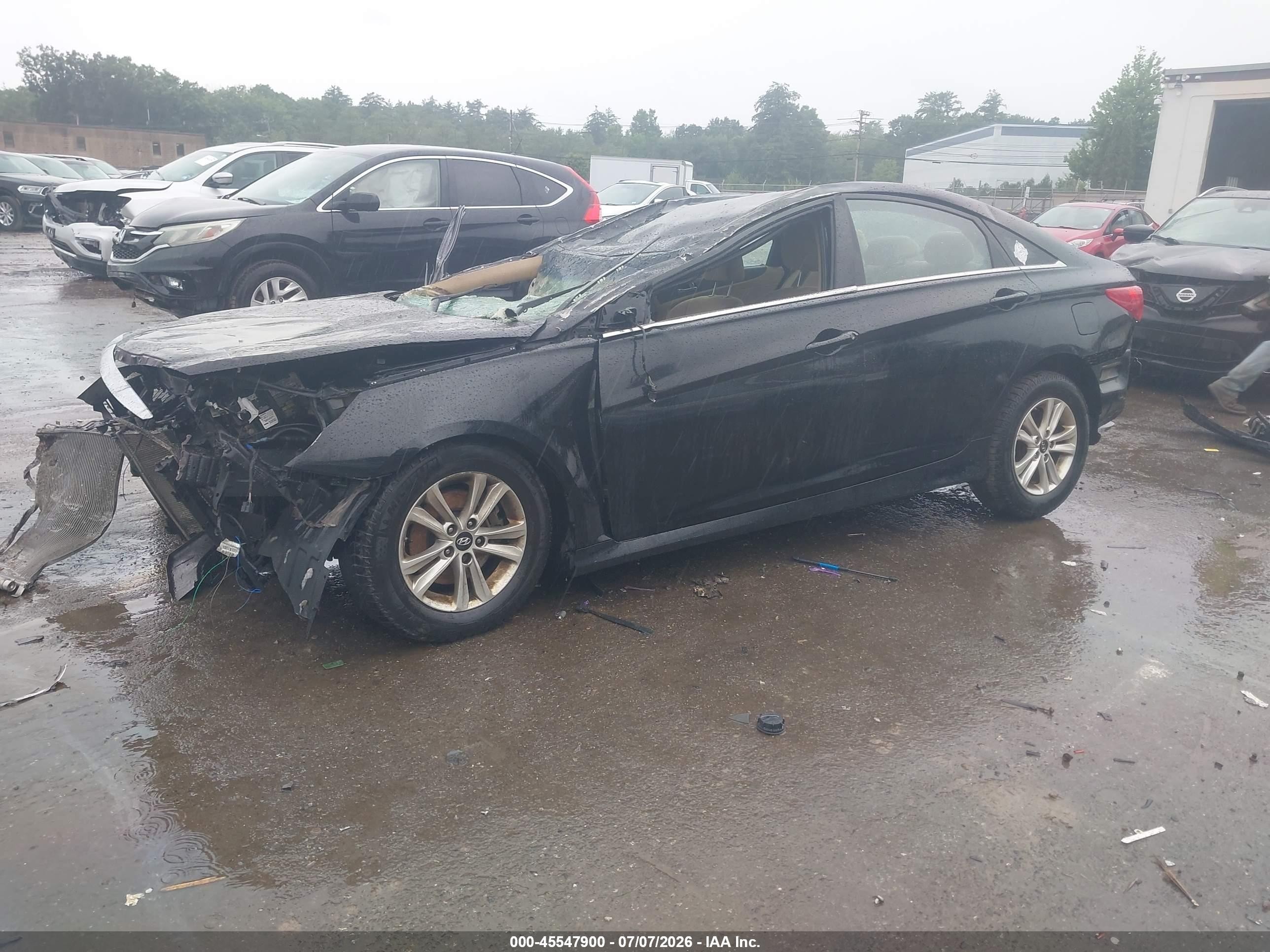 2014 Hyundai Sonata Gls Black vin: 5NPEB4AC5EH885693