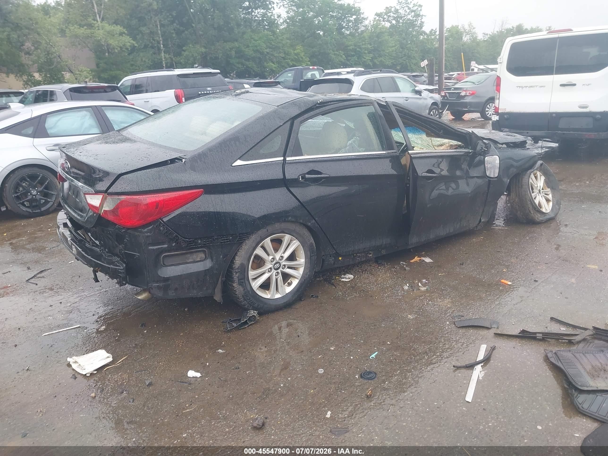 2014 Hyundai Sonata Gls Black vin: 5NPEB4AC5EH885693