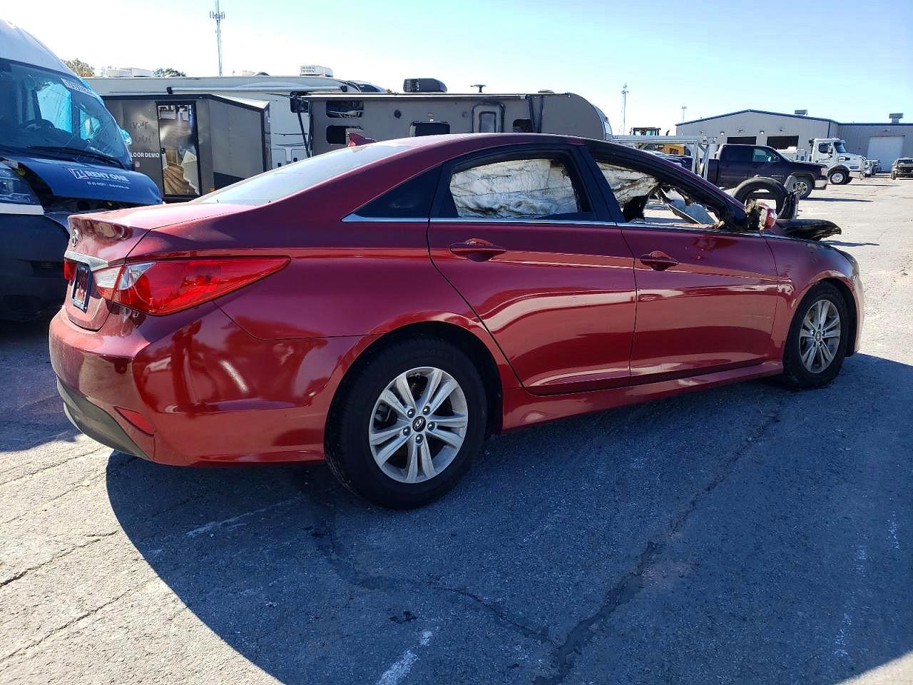 2014 Hyundai Sonata Gls Red vin: 5NPEB4AC5EH885774