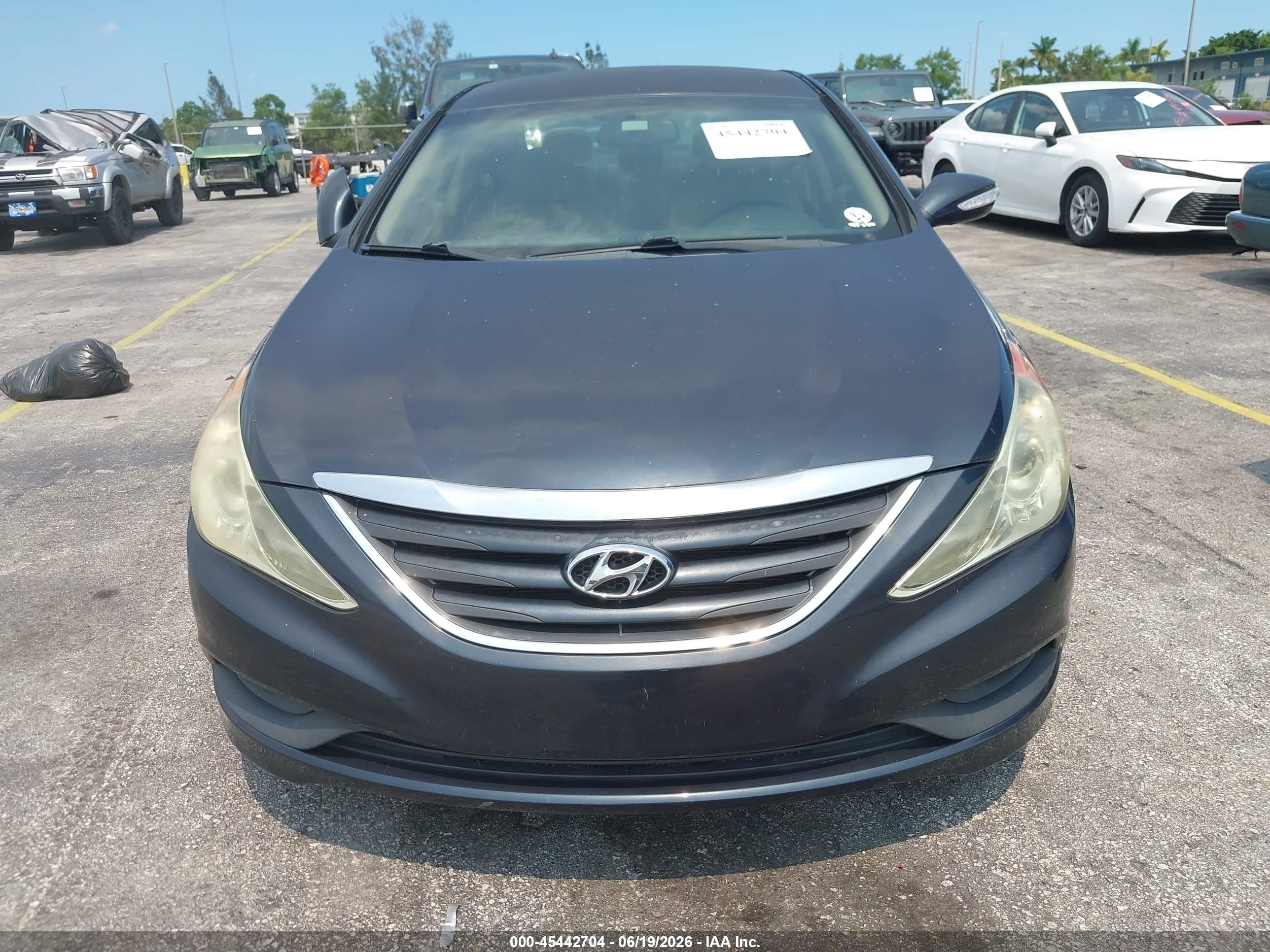 2014 Hyundai Sonata Gls Синий vin: 5NPEB4AC5EH886679