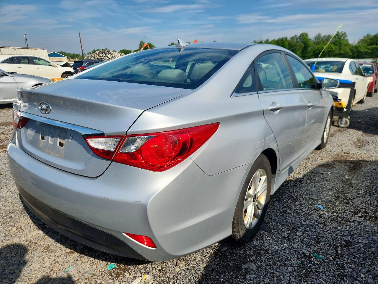 2014 Hyundai Sonata Gls Silver vin: 5NPEB4AC5EH895365