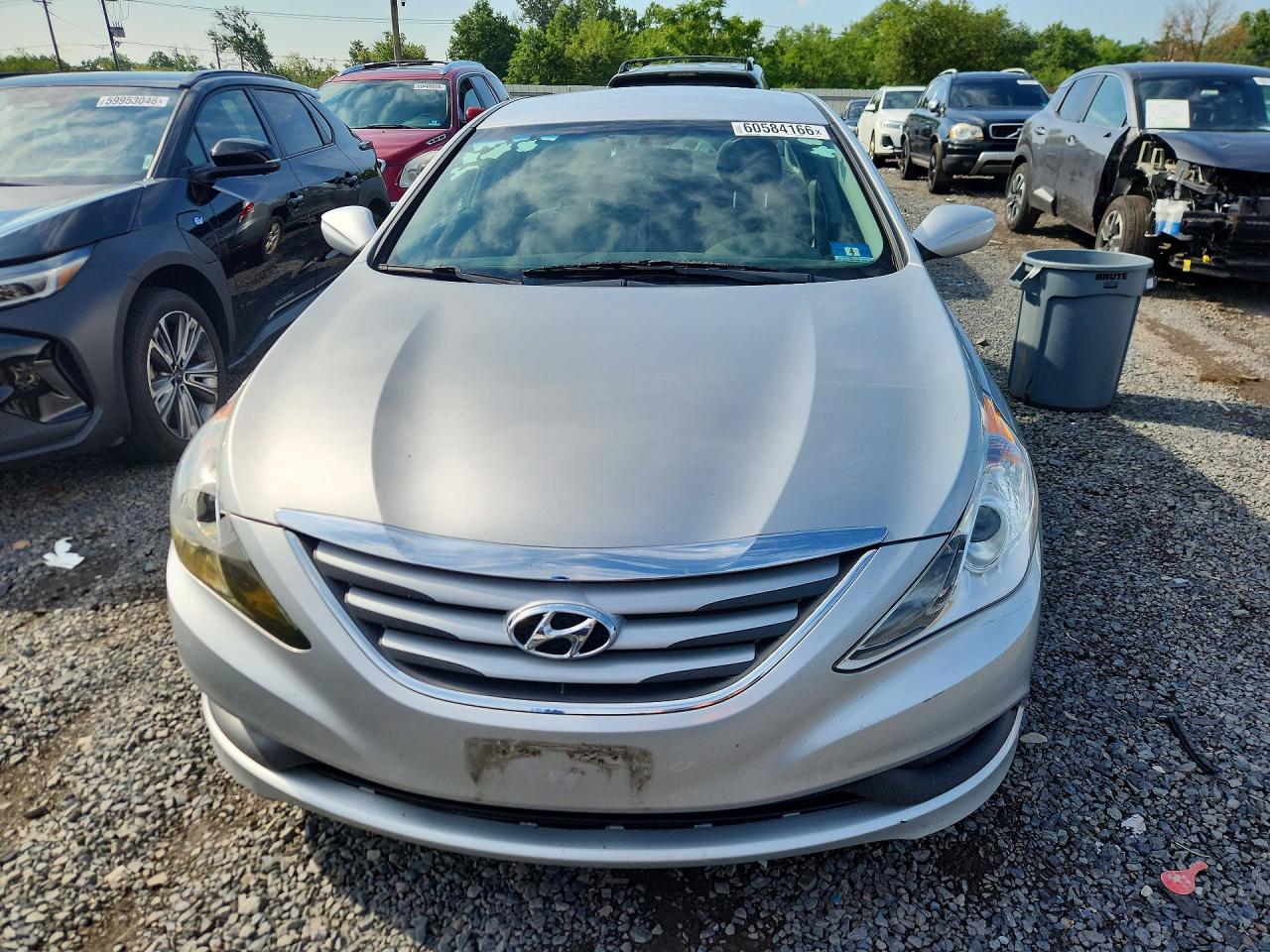 2014 Hyundai Sonata Gls Silver vin: 5NPEB4AC5EH895365