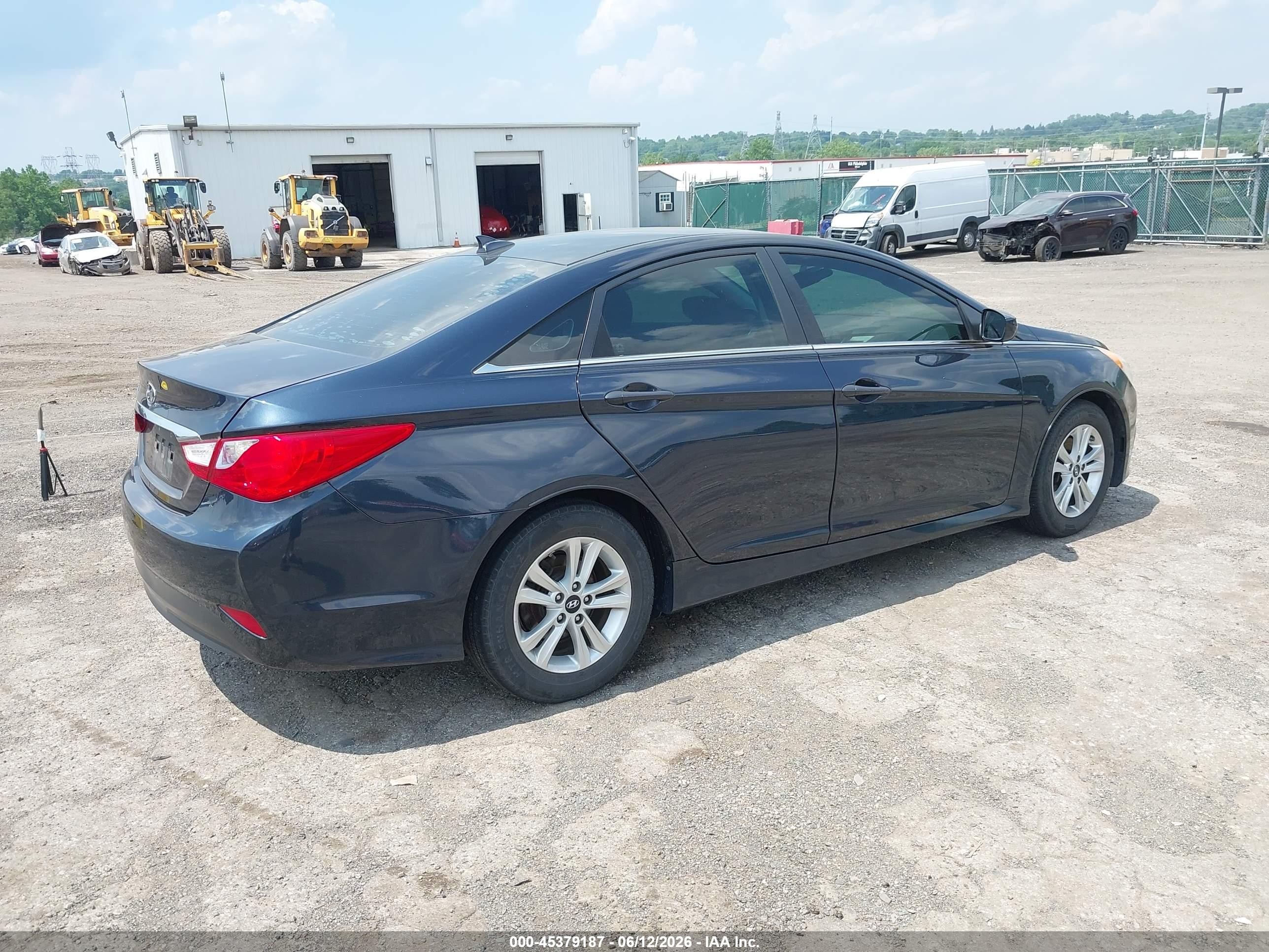 2014 Hyundai Sonata Gls Gray vin: 5NPEB4AC5EH899612