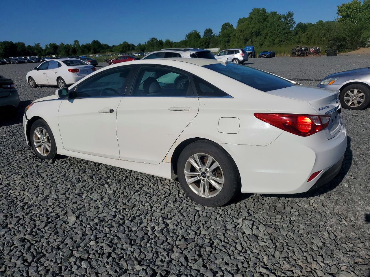 2014 Hyundai Sonata Gls White vin: 5NPEB4AC5EH901603