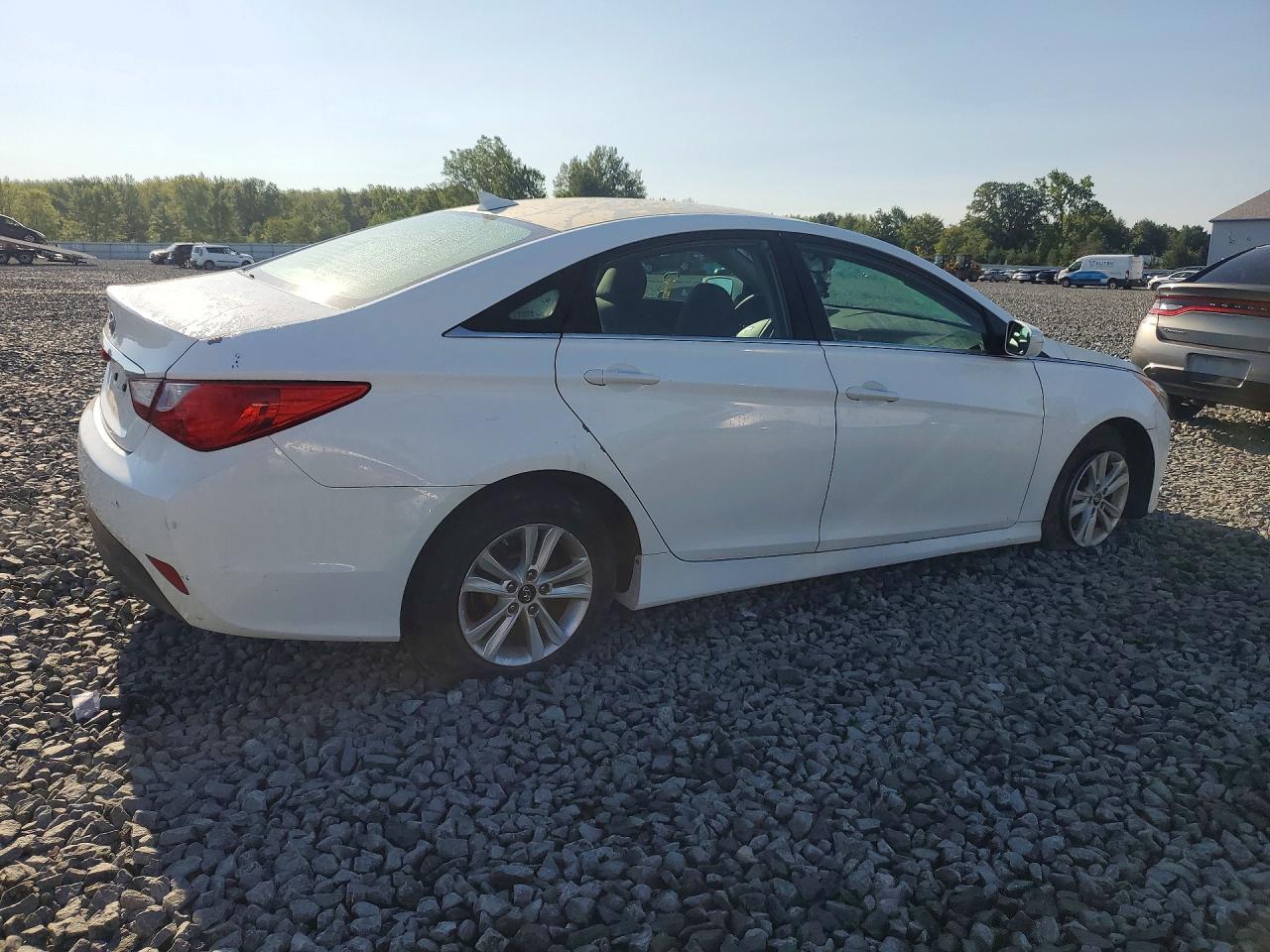 2014 Hyundai Sonata Gls White vin: 5NPEB4AC5EH901603