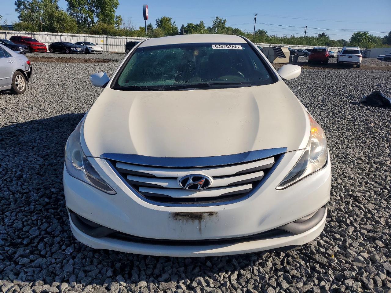 2014 Hyundai Sonata Gls White vin: 5NPEB4AC5EH901603