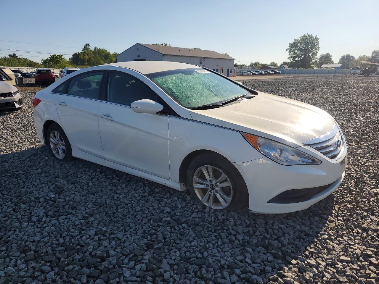 2014 Hyundai Sonata Gls White vin: 5NPEB4AC5EH901603