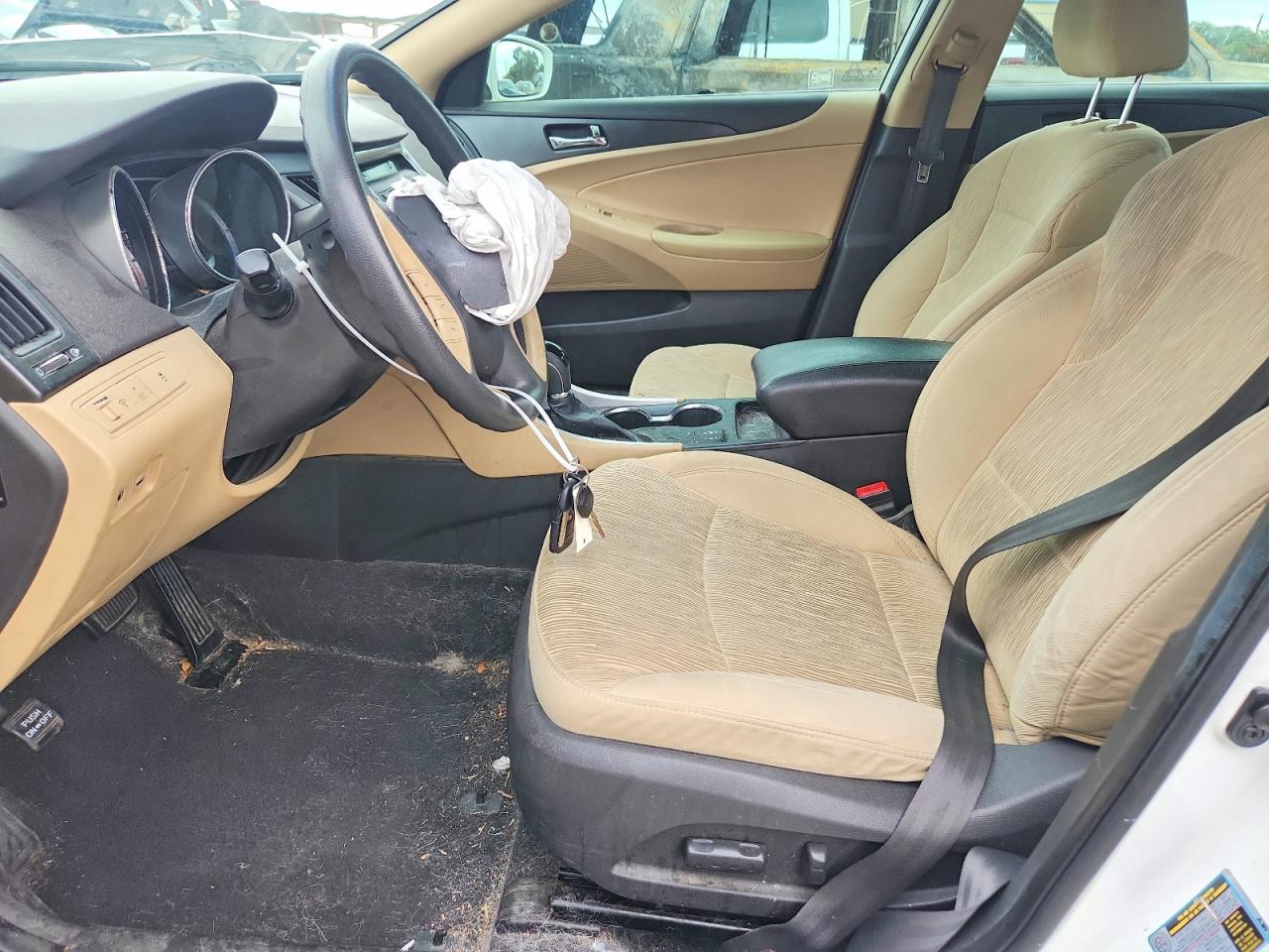 2014 Hyundai Sonata Белый vin: 5NPEB4AC5EH903643
