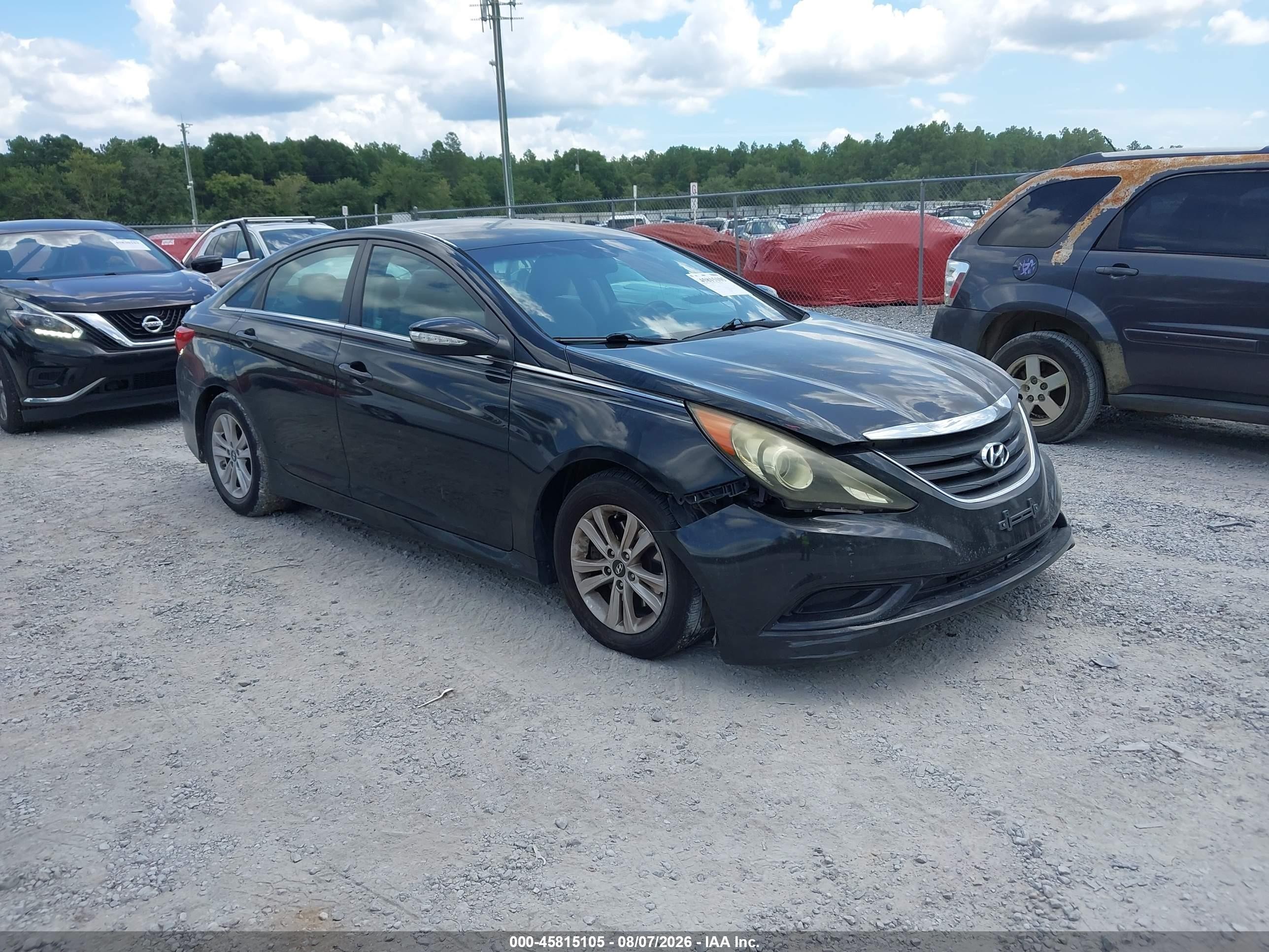 2014 Hyundai Sonata Gls Black vin: 5NPEB4AC5EH905327