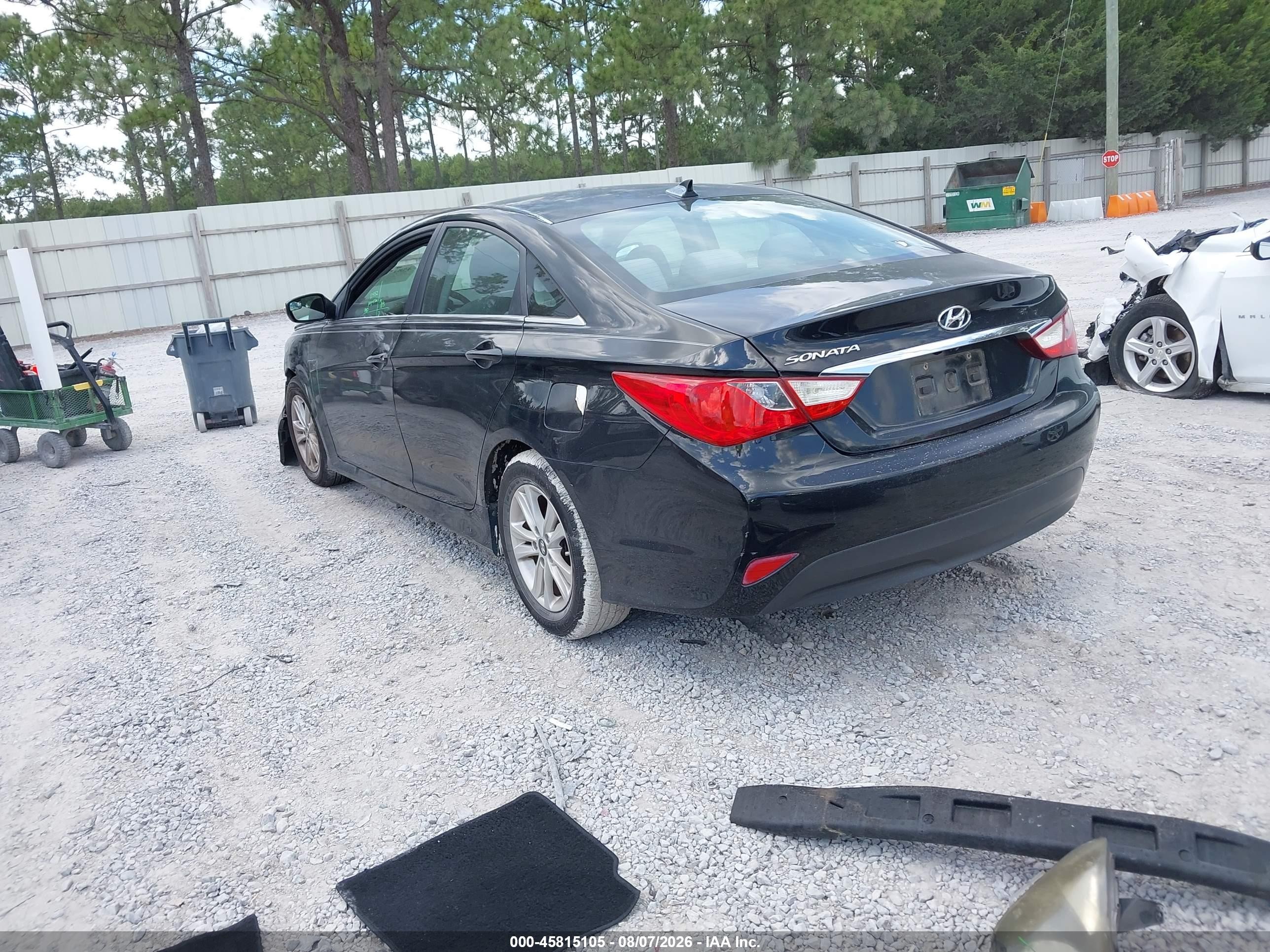 2014 Hyundai Sonata Gls Черный vin: 5NPEB4AC5EH905327