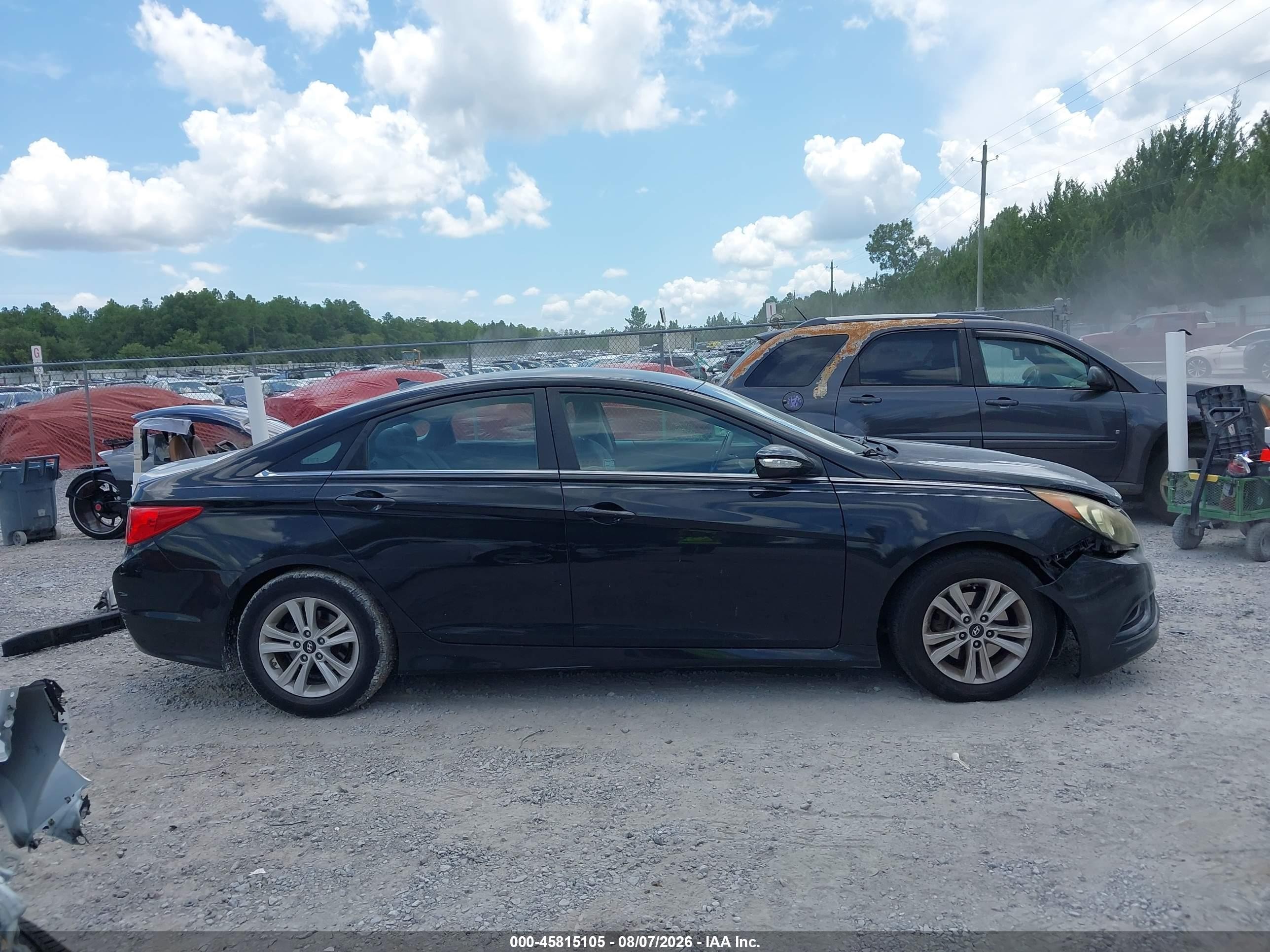2014 Hyundai Sonata Gls Черный vin: 5NPEB4AC5EH905327