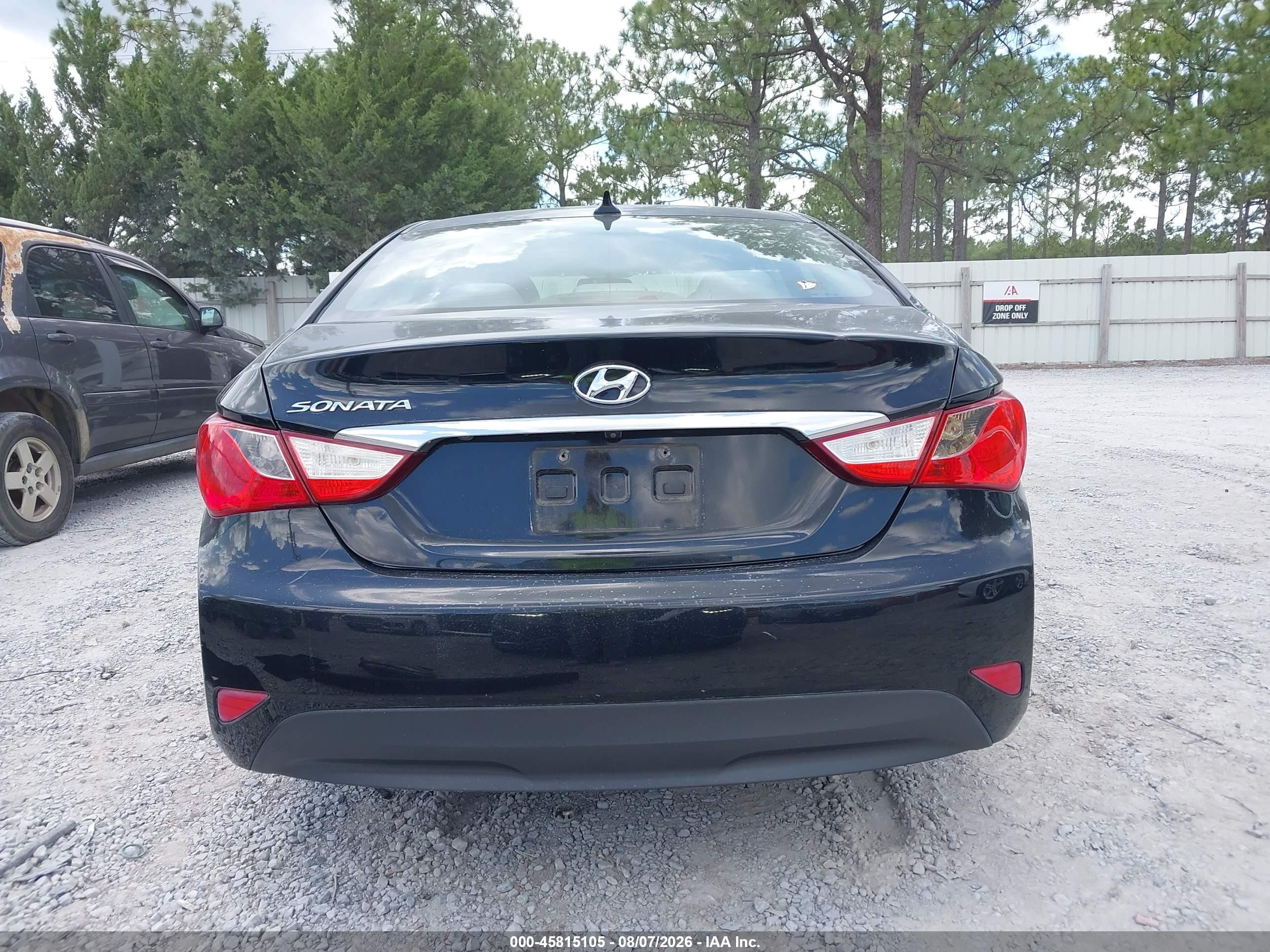 2014 Hyundai Sonata Gls Черный vin: 5NPEB4AC5EH905327