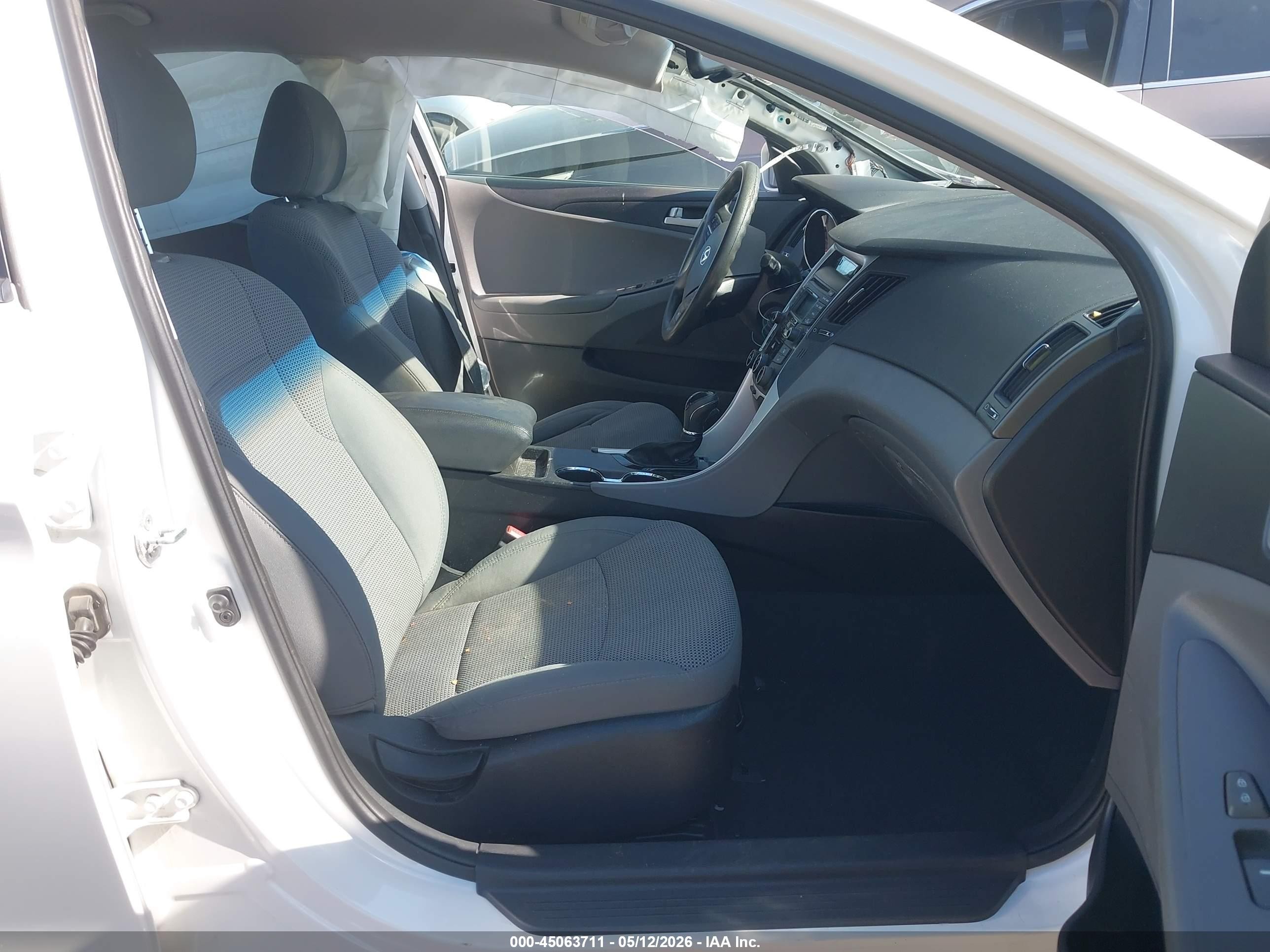 2014 Hyundai Sonata Gls White vin: 5NPEB4AC5EH913055