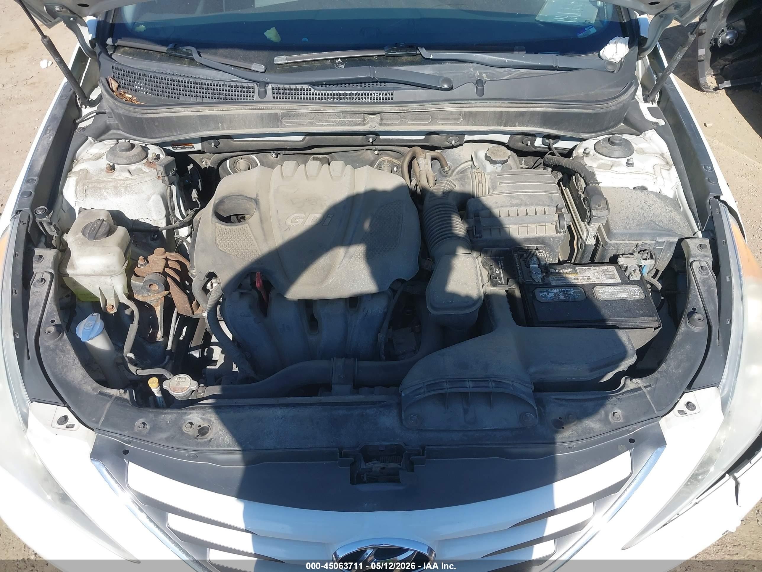 2014 Hyundai Sonata Gls White vin: 5NPEB4AC5EH913055