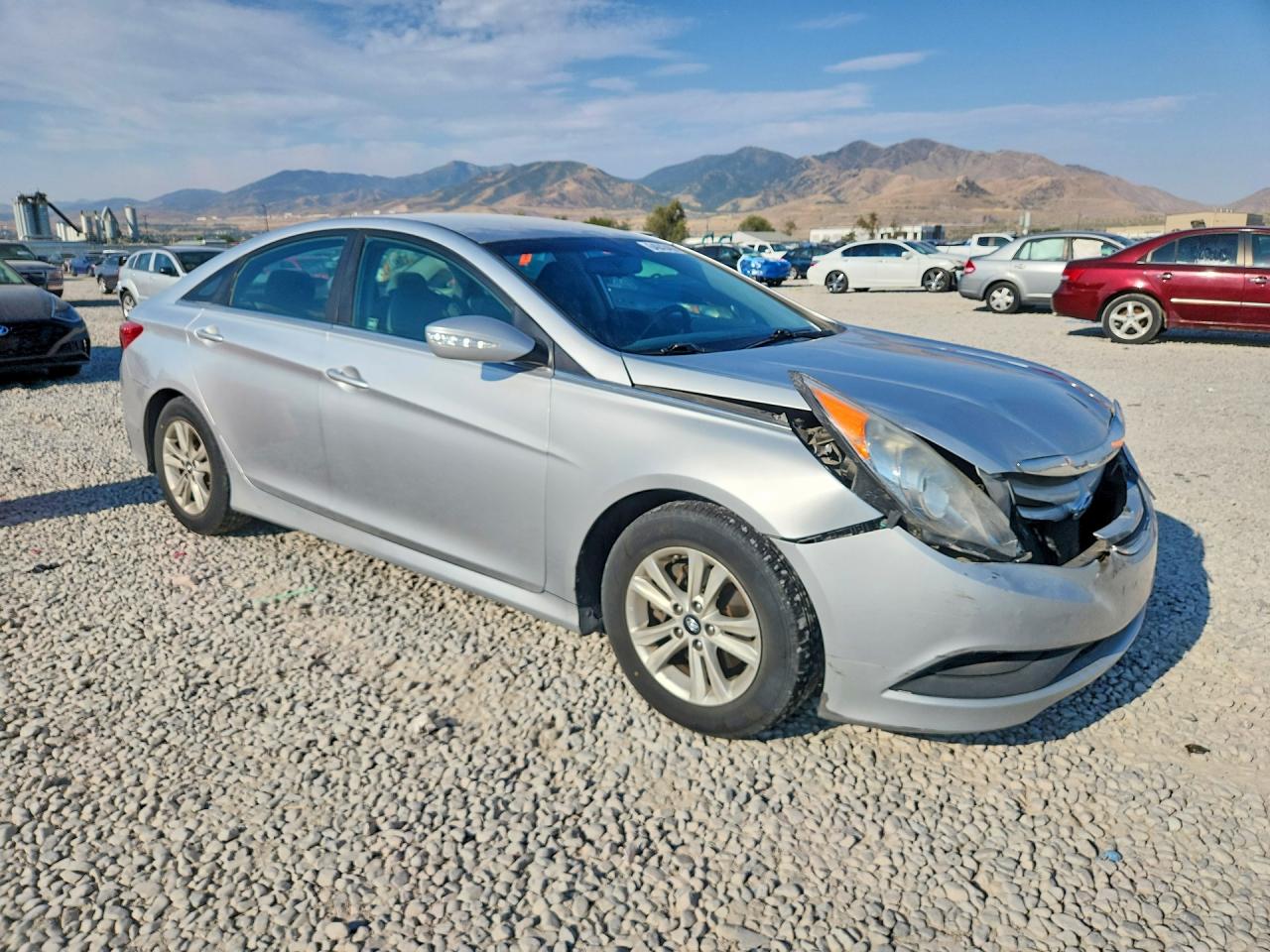 2014 Hyundai Sonata Gls Silver vin: 5NPEB4AC5EH913346