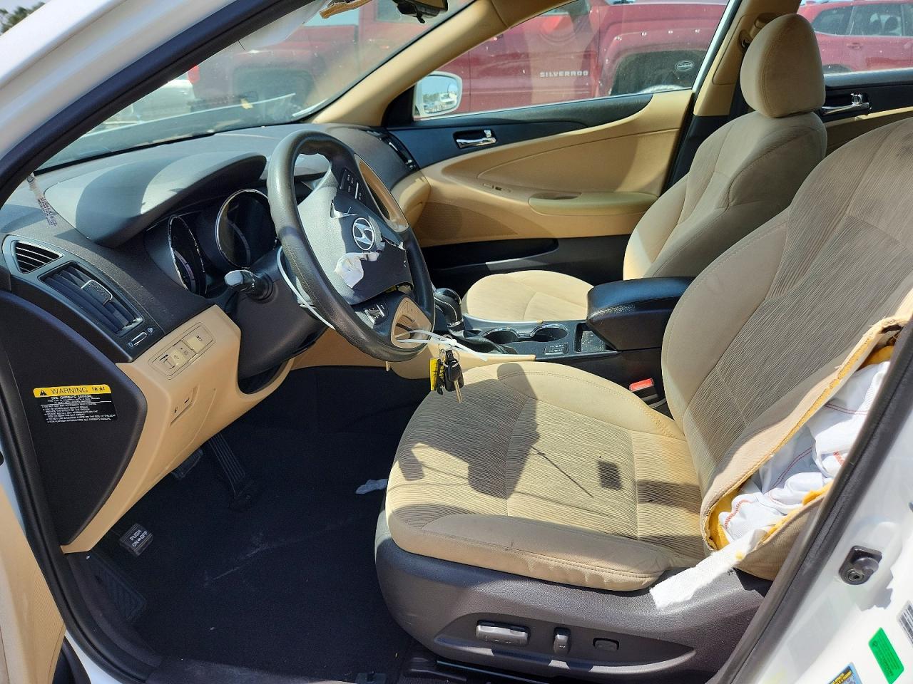 2014 Hyundai Sonata Gls White vin: 5NPEB4AC5EH914433