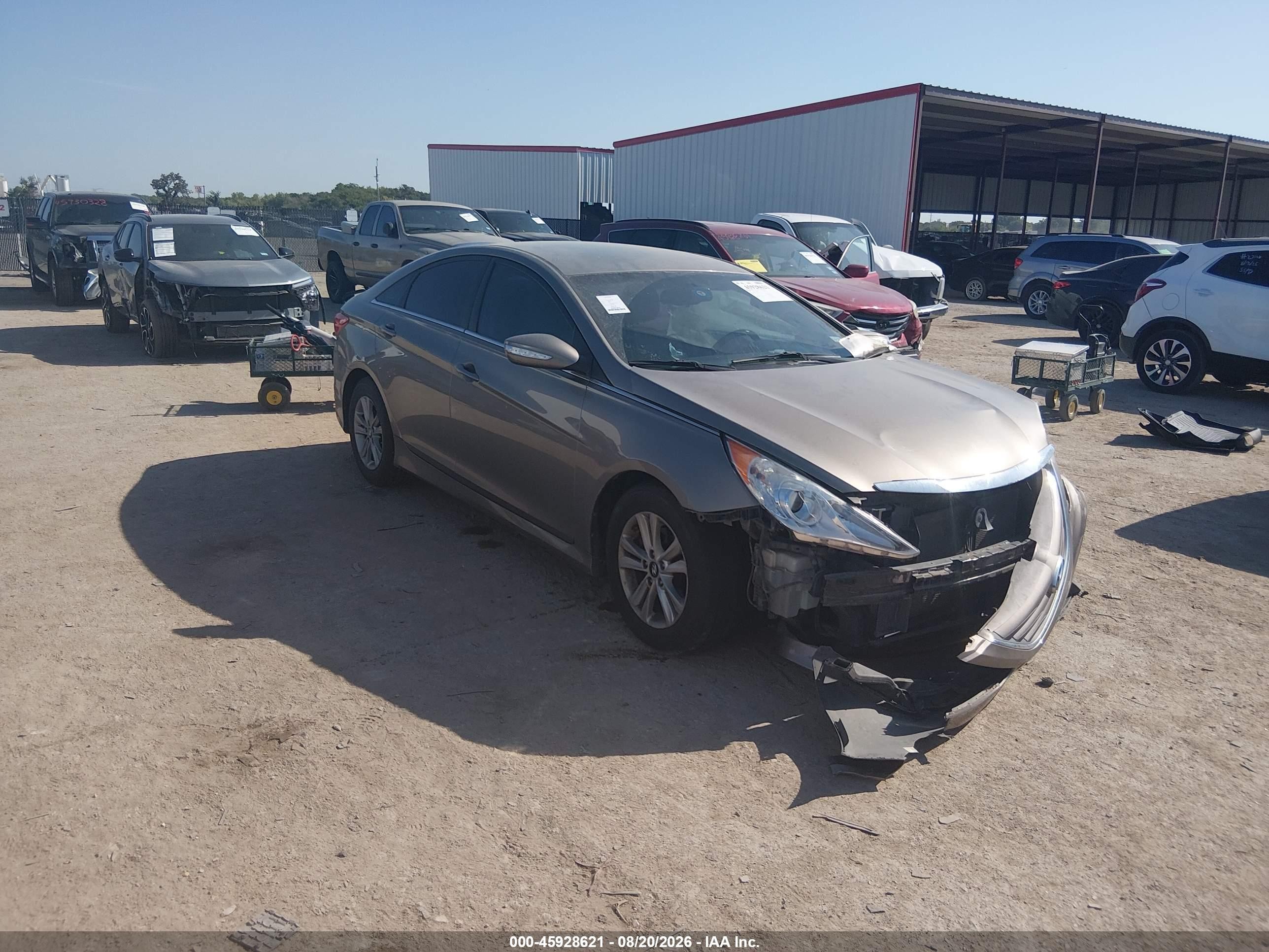 2014 Hyundai Sonata Gls Tan vin: 5NPEB4AC5EH914738