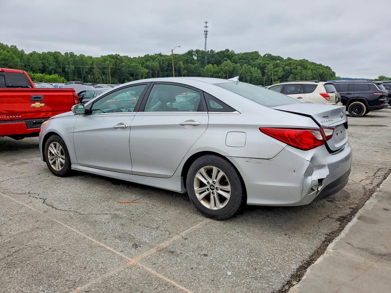 2014 Hyundai Sonata Gls Silver vin: 5NPEB4AC5EH920359