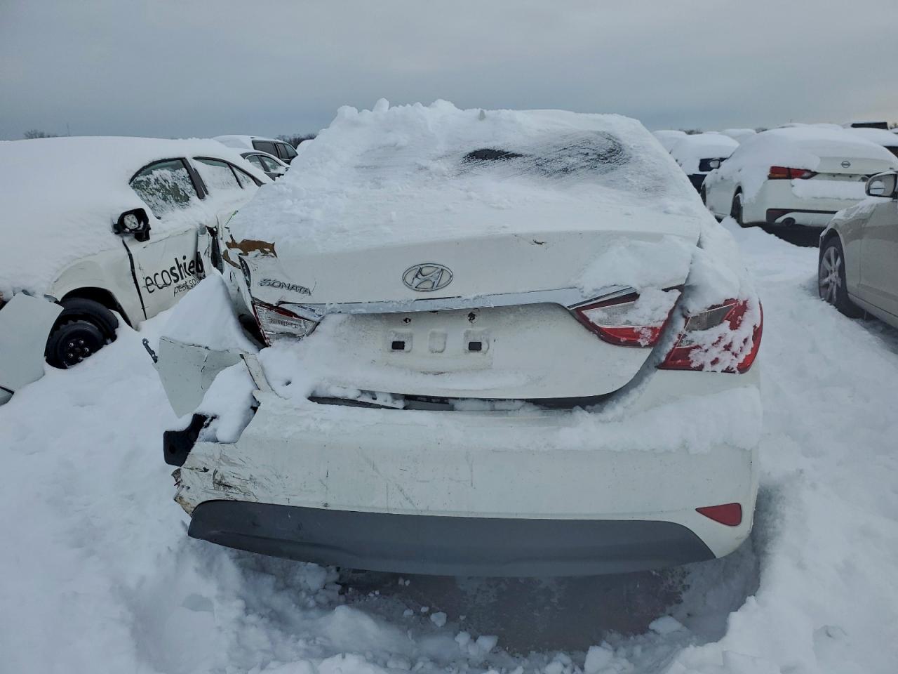 2014 Hyundai Sonata Gls White vin: 5NPEB4AC5EH921494