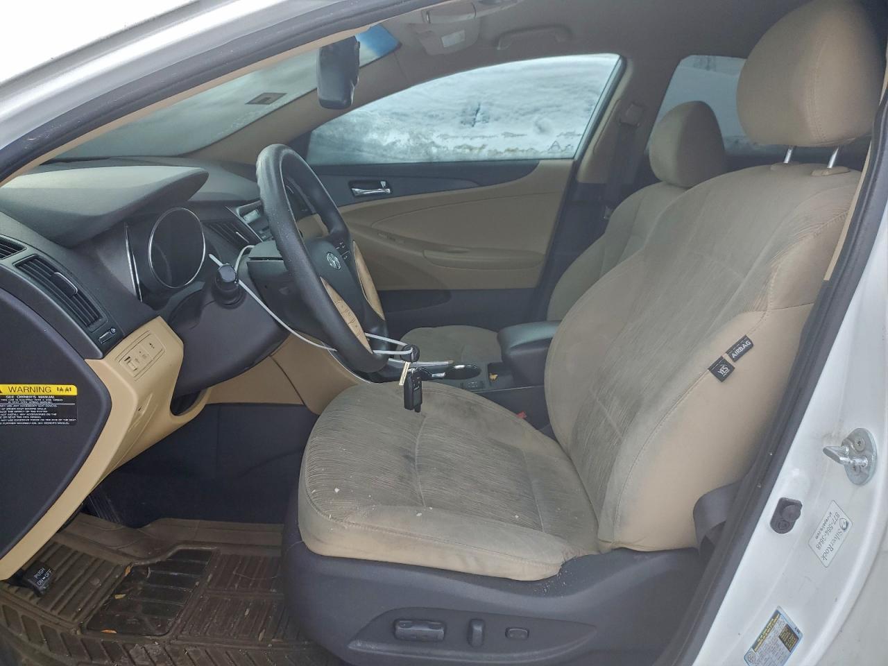 2014 Hyundai Sonata Gls White vin: 5NPEB4AC5EH921494